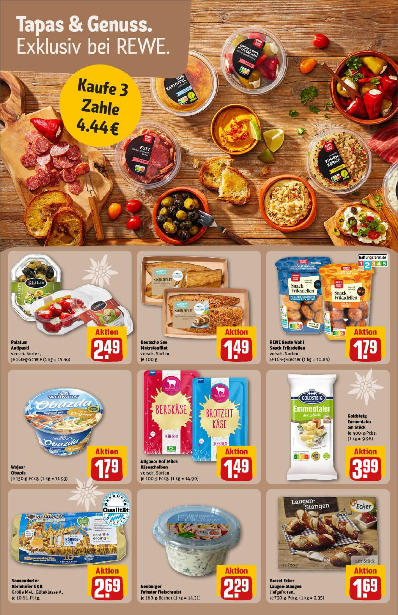 REWE Prospekt ab 21.09.2025 zum Blättern » Angebote | Seite: 23 | Produkte: Käse, Eier REWE Prospekt ab 21.09.2025 zum Blättern » Angebote | Seite: 23 | Produkte: Käse, Eier