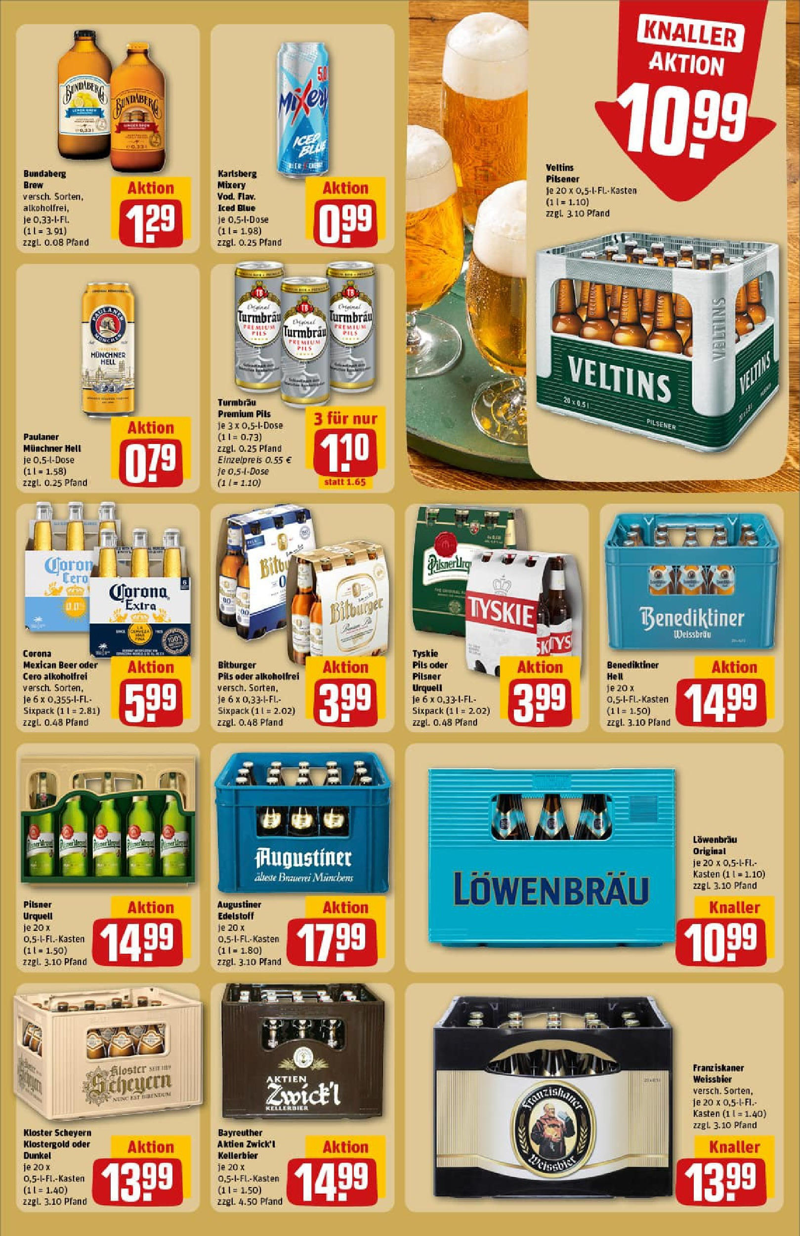 REWE Prospekt ab 21.09.2025 zum Blättern » Angebote | Seite: 29 | Produkte: Bitburger, Tyskie, Benediktiner hell, Veltins REWE Prospekt ab 21.09.2025 zum Blättern » Angebote | Seite: 29 | Produkte: Bitburger, Tyskie, Benediktiner hell, Veltins