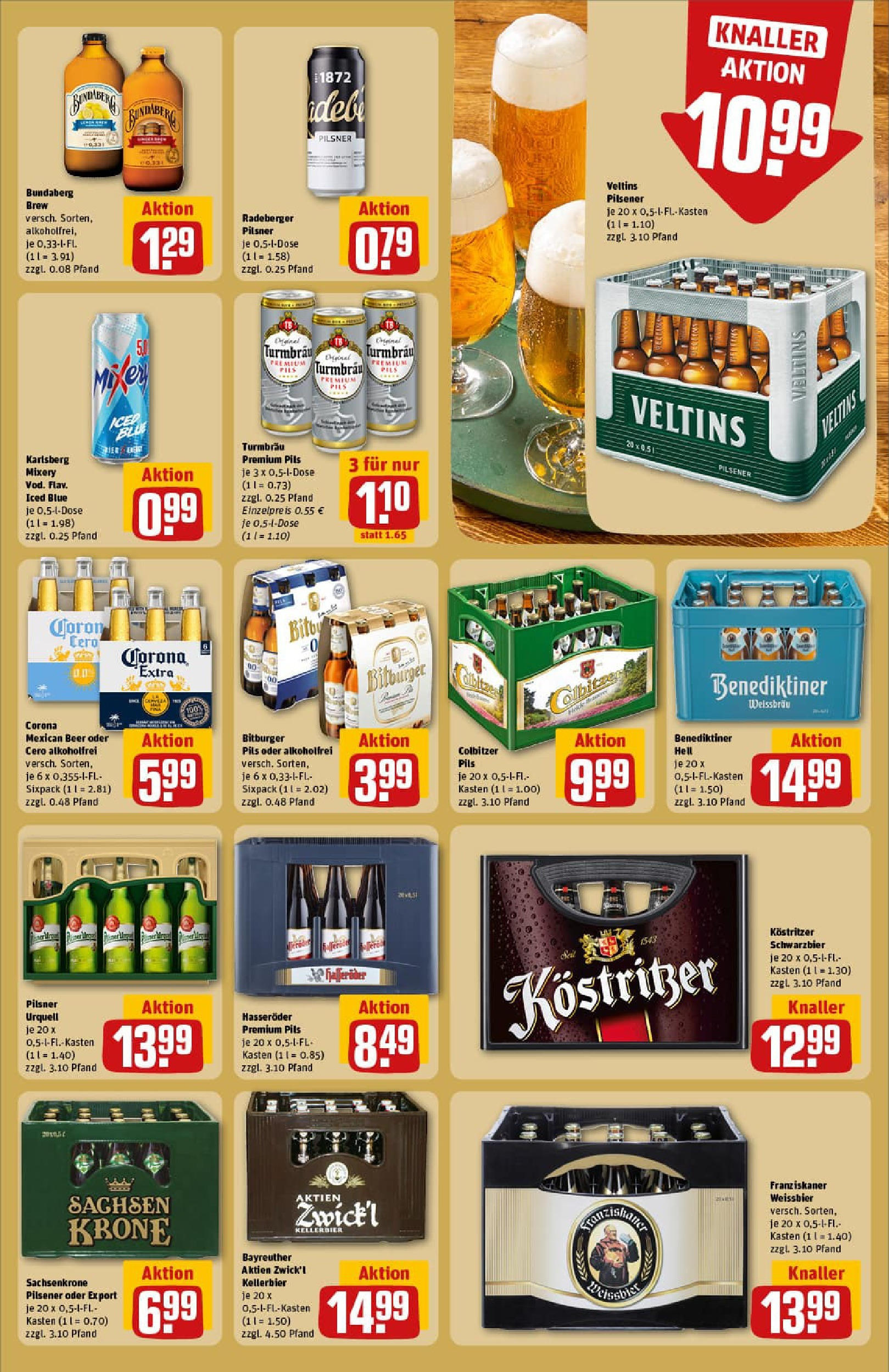 REWE Prospekt ab 21.09.2025 zum Blättern » Angebote | Seite: 27 | Produkte: Kostritzer, Weißbier, Pils, Radeberger pilsner