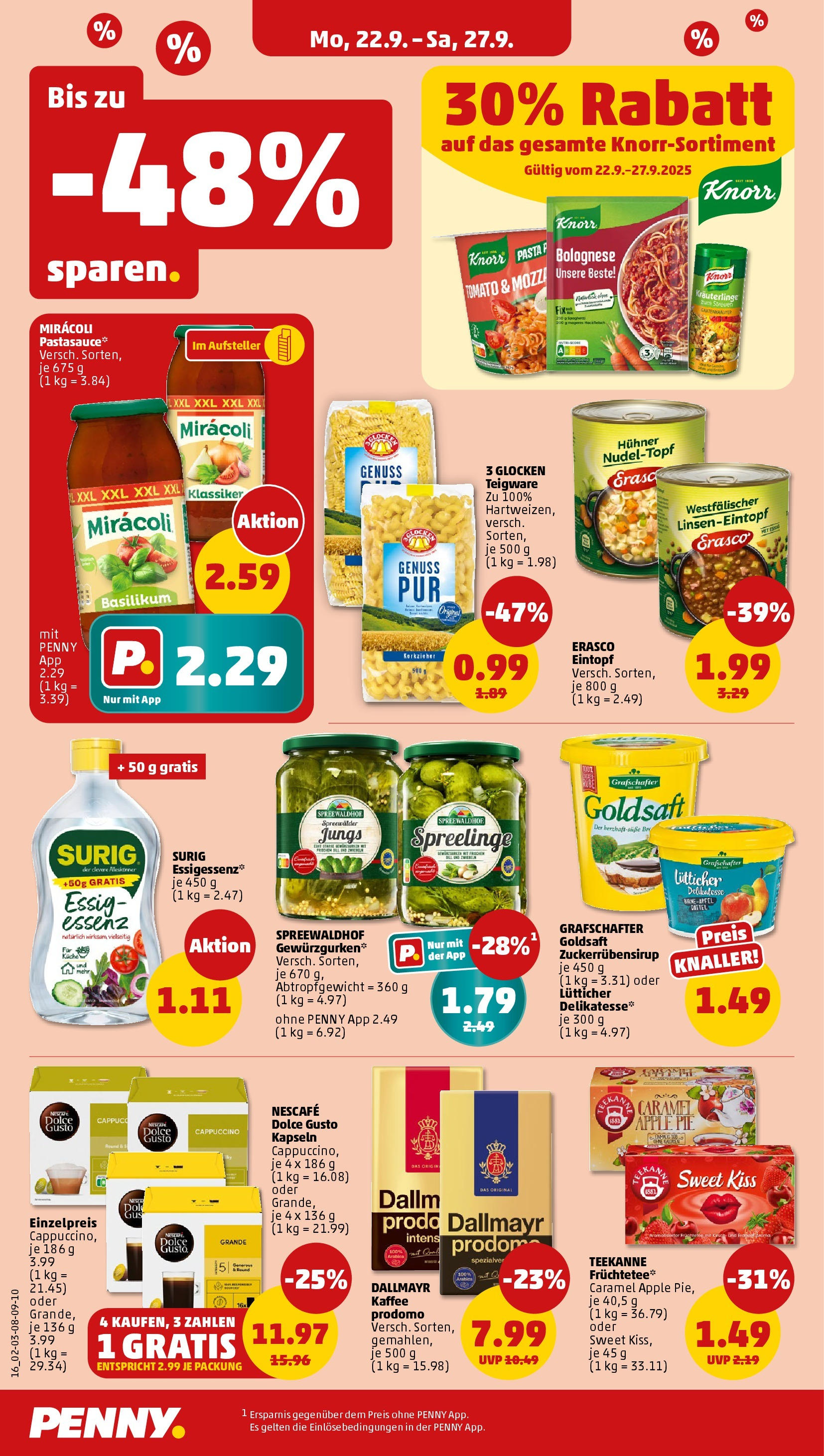 Penny Prospekt ab 21.09.2025 » Angebote Online | Seite: 16 | Produkte: Kaffee, Essig, Apple, Dallmayr Penny Prospekt ab 21.09.2025 » Angebote Online | Seite: 16 | Produkte: Kaffee, Essig, Apple, Dallmayr