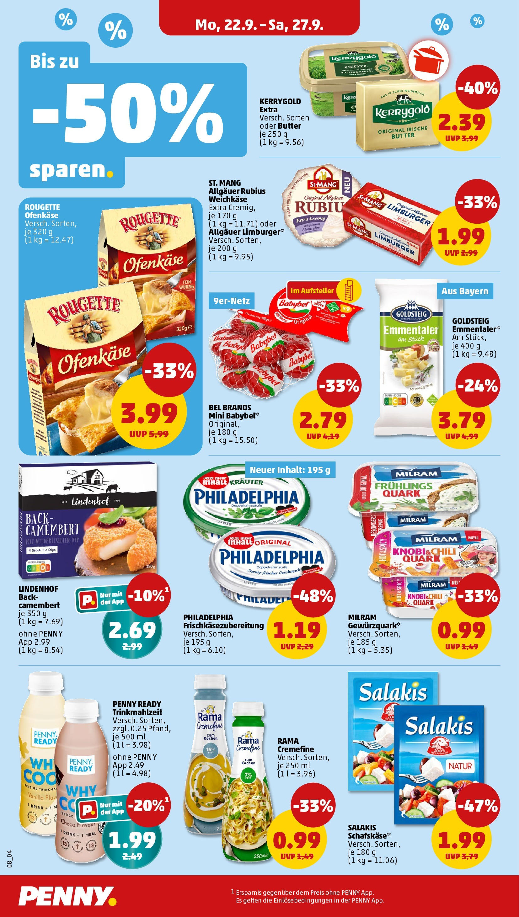 Penny Prospekt ab 21.09.2025 » Angebote Online | Seite: 8 | Produkte: Quark, Butter, Philadelphia, Chili Penny Prospekt ab 21.09.2025 » Angebote Online | Seite: 8 | Produkte: Quark, Butter, Philadelphia, Chili
