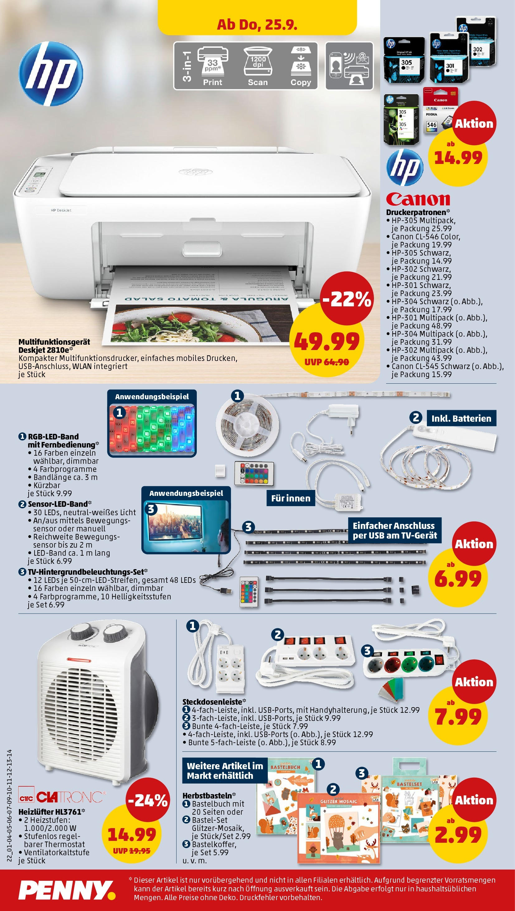 Penny Prospekt ab 21.09.2025 » Angebote Online | Seite: 22 | Produkte: HP, USB, Batterien Penny Prospekt ab 21.09.2025 » Angebote Online | Seite: 22 | Produkte: HP, USB, Batterien