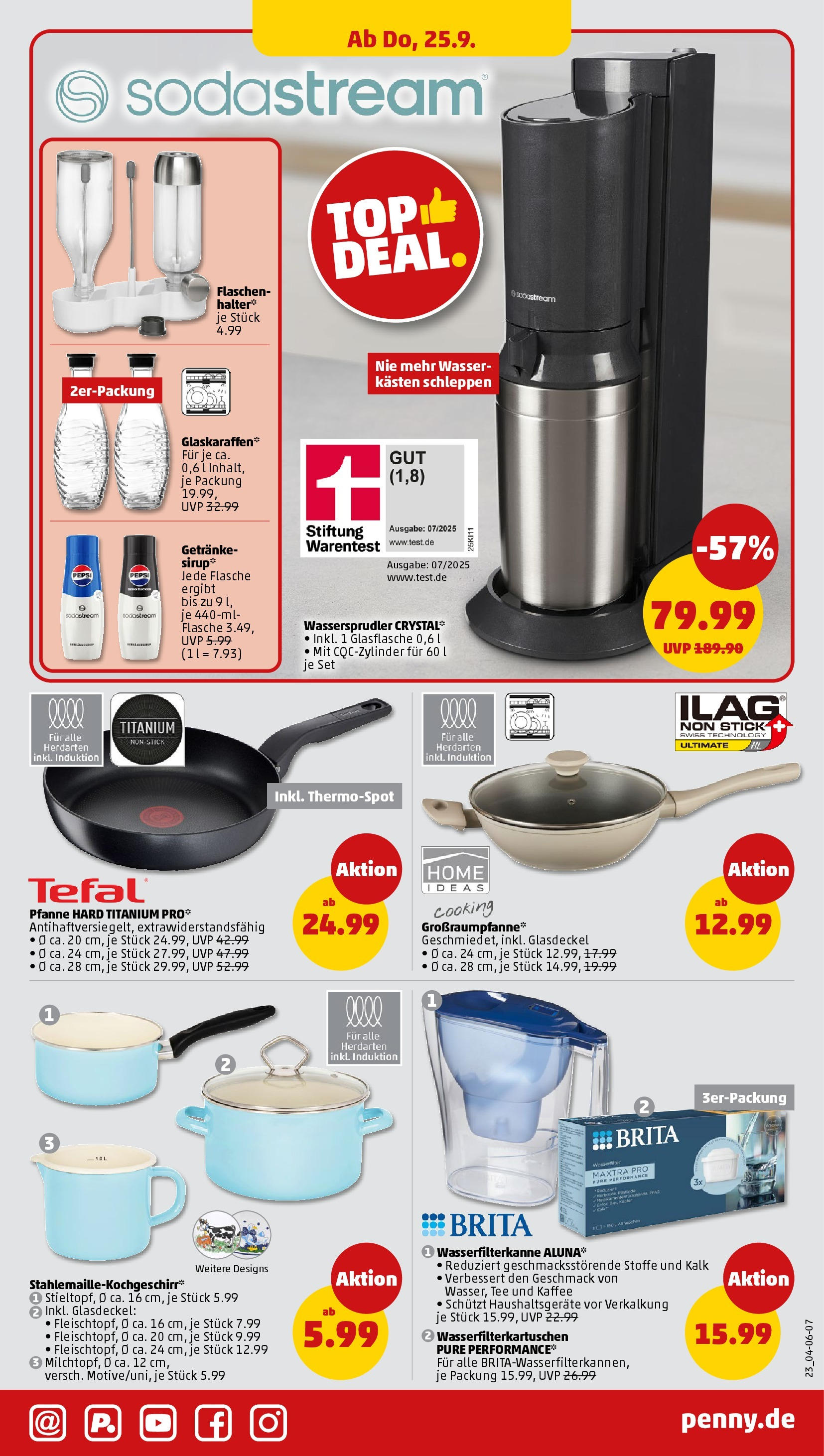 Penny Prospekt ab 21.09.2025 » Angebote Online | Seite: 23 | Produkte: Kaffee, Wasser, Pepsi, Sodastream Penny Prospekt ab 21.09.2025 » Angebote Online | Seite: 23 | Produkte: Kaffee, Wasser, Pepsi, Sodastream
