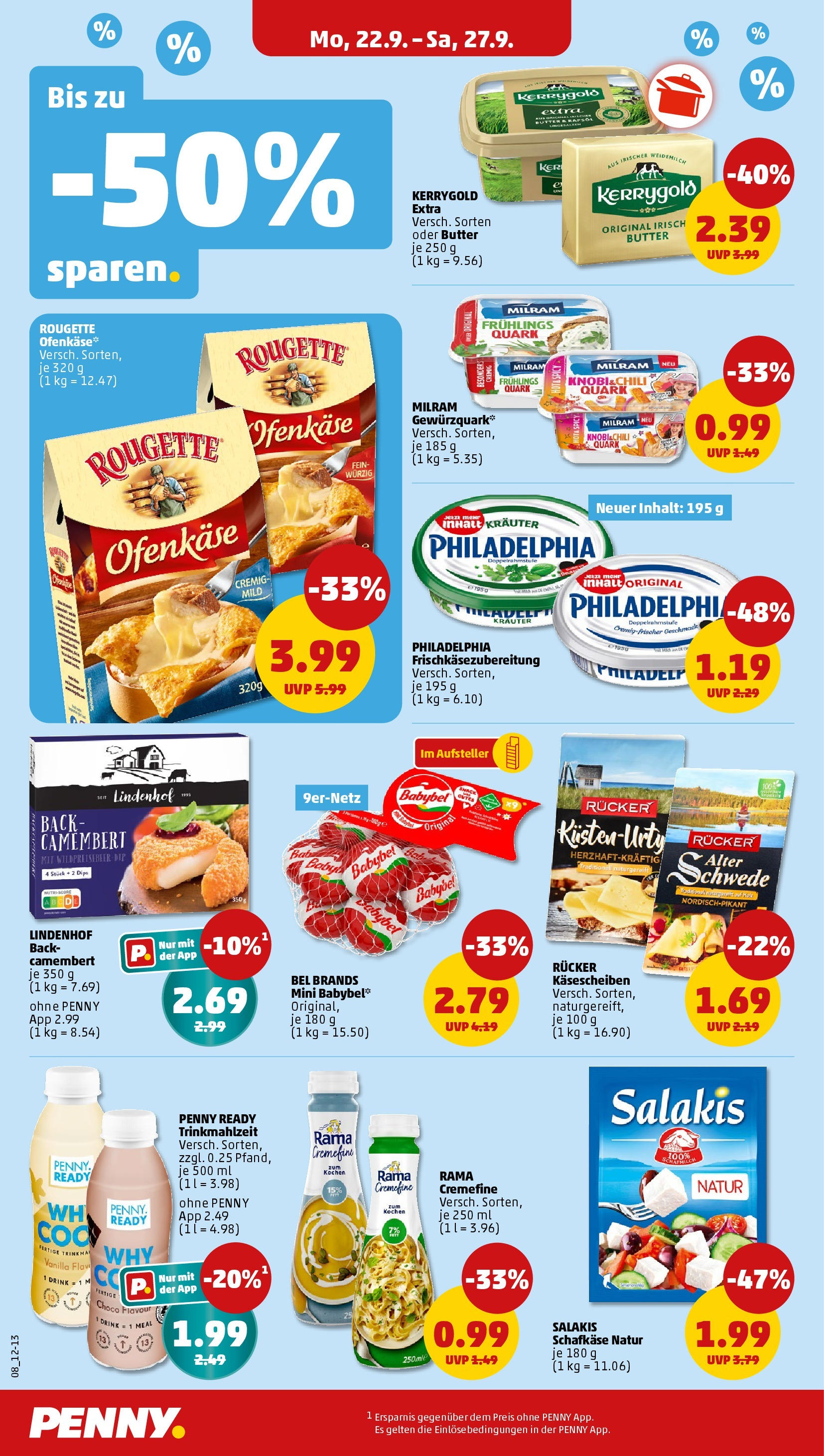 Penny Prospekt ab 21.09.2025 » Angebote Online | Seite: 8 | Produkte: Quark, Butter, Rapsöl, Milram Penny Prospekt ab 21.09.2025 » Angebote Online | Seite: 8 | Produkte: Quark, Butter, Rapsöl, Milram