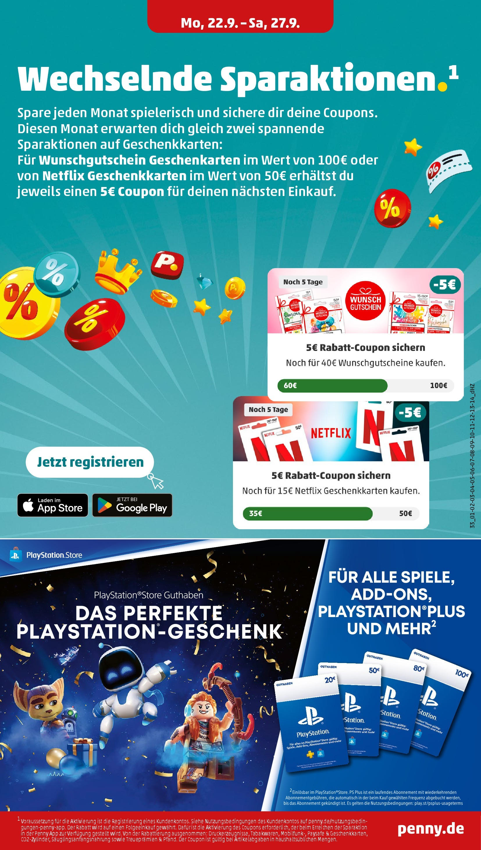 Penny Prospekt ab 21.09.2025 » Angebote Online | Seite: 33 | Produkte: Playstation Penny Prospekt ab 21.09.2025 » Angebote Online | Seite: 33 | Produkte: Playstation
