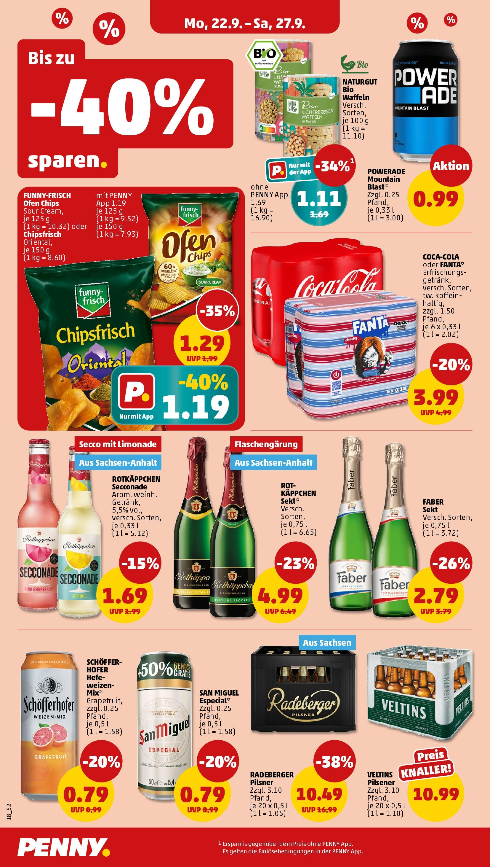 Penny Prospekt ab 21.09.2025 » Angebote Online | Seite: 18 | Produkte: Fanta, Limonade, Powerade, Rotkäppchen Penny Prospekt ab 21.09.2025 » Angebote Online | Seite: 18 | Produkte: Fanta, Limonade, Powerade, Rotkäppchen