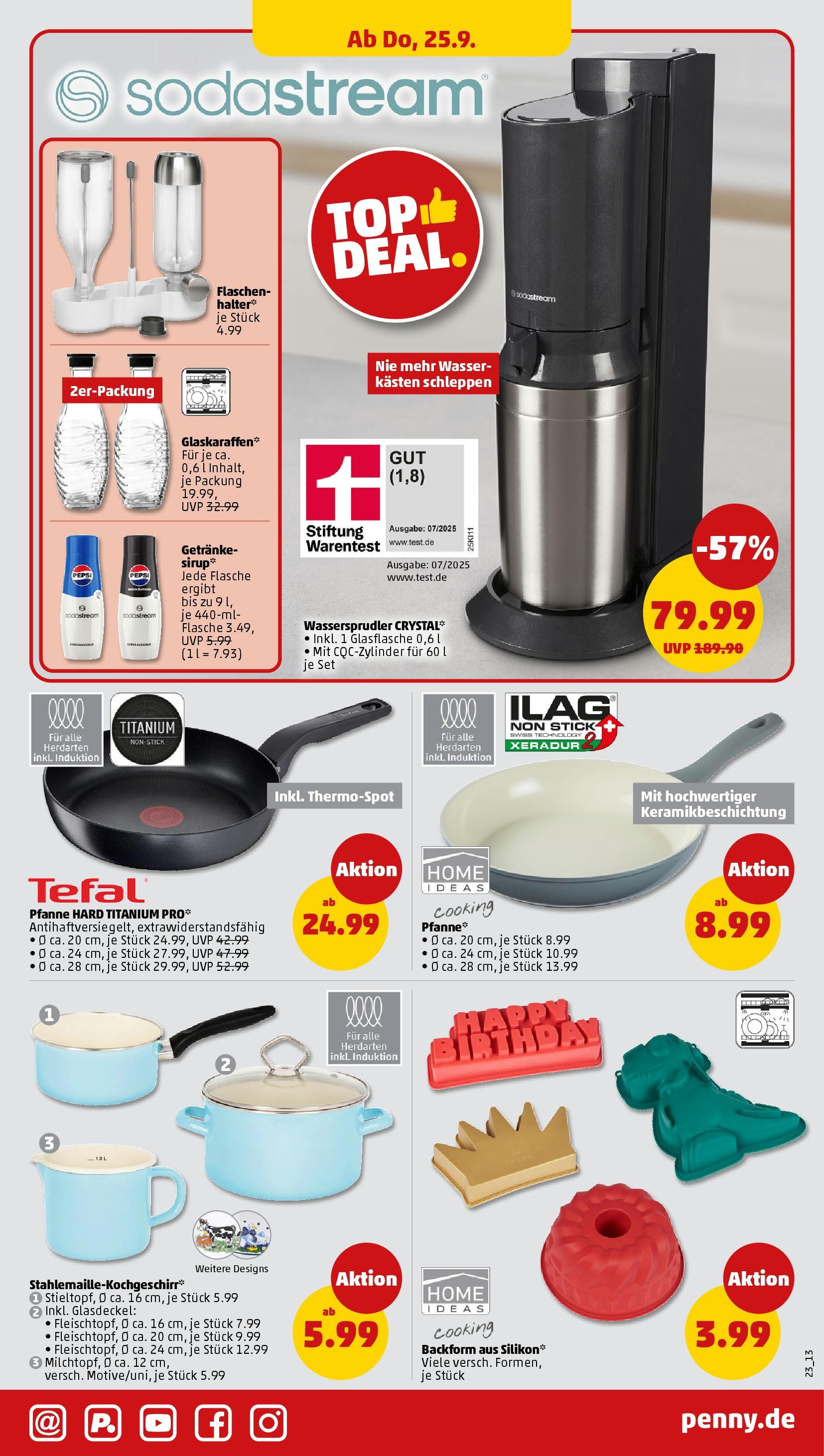 Penny Prospekt ab 21.09.2025 » Angebote Online | Seite: 23 | Produkte: Sirup, Wasser, Pepsi, Sodastream Penny Prospekt ab 21.09.2025 » Angebote Online | Seite: 23 | Produkte: Sirup, Wasser, Pepsi, Sodastream