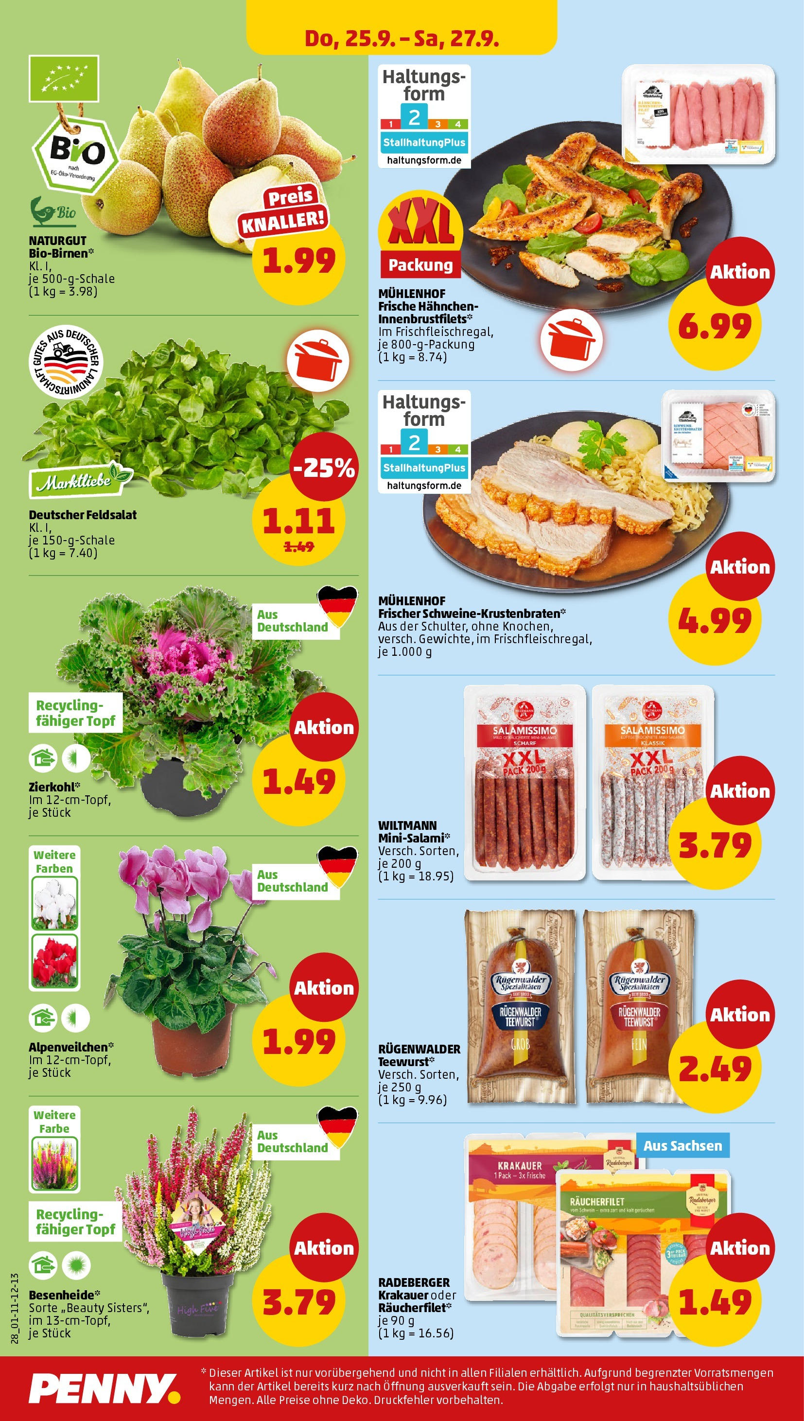 Penny Prospekt ab 21.09.2025 » Angebote Online | Seite: 28 | Produkte: Hahnchen Penny Prospekt ab 21.09.2025 » Angebote Online | Seite: 28 | Produkte: Hahnchen