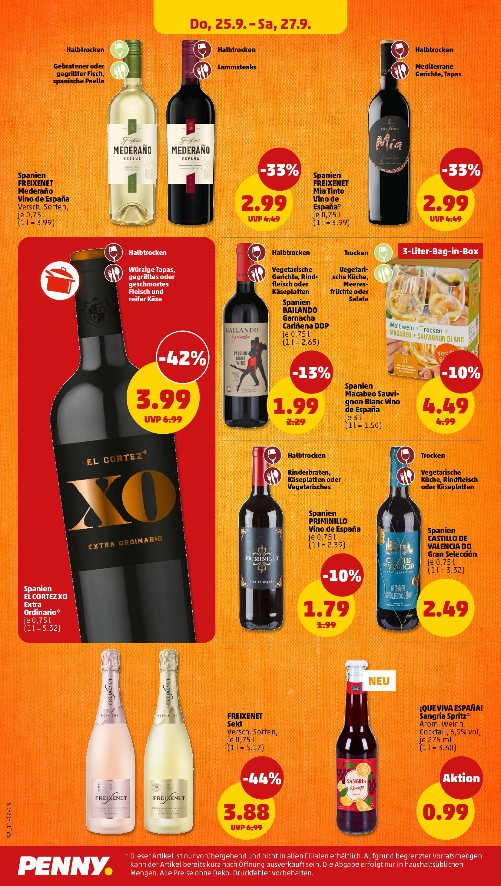 Penny Prospekt ab 21.09.2025 » Angebote Online | Seite: 32 | Produkte: Käse, Freixenet mederano, Rindfleisch, Fleisch Penny Prospekt ab 21.09.2025 » Angebote Online | Seite: 32 | Produkte: Käse, Freixenet mederano, Rindfleisch, Fleisch