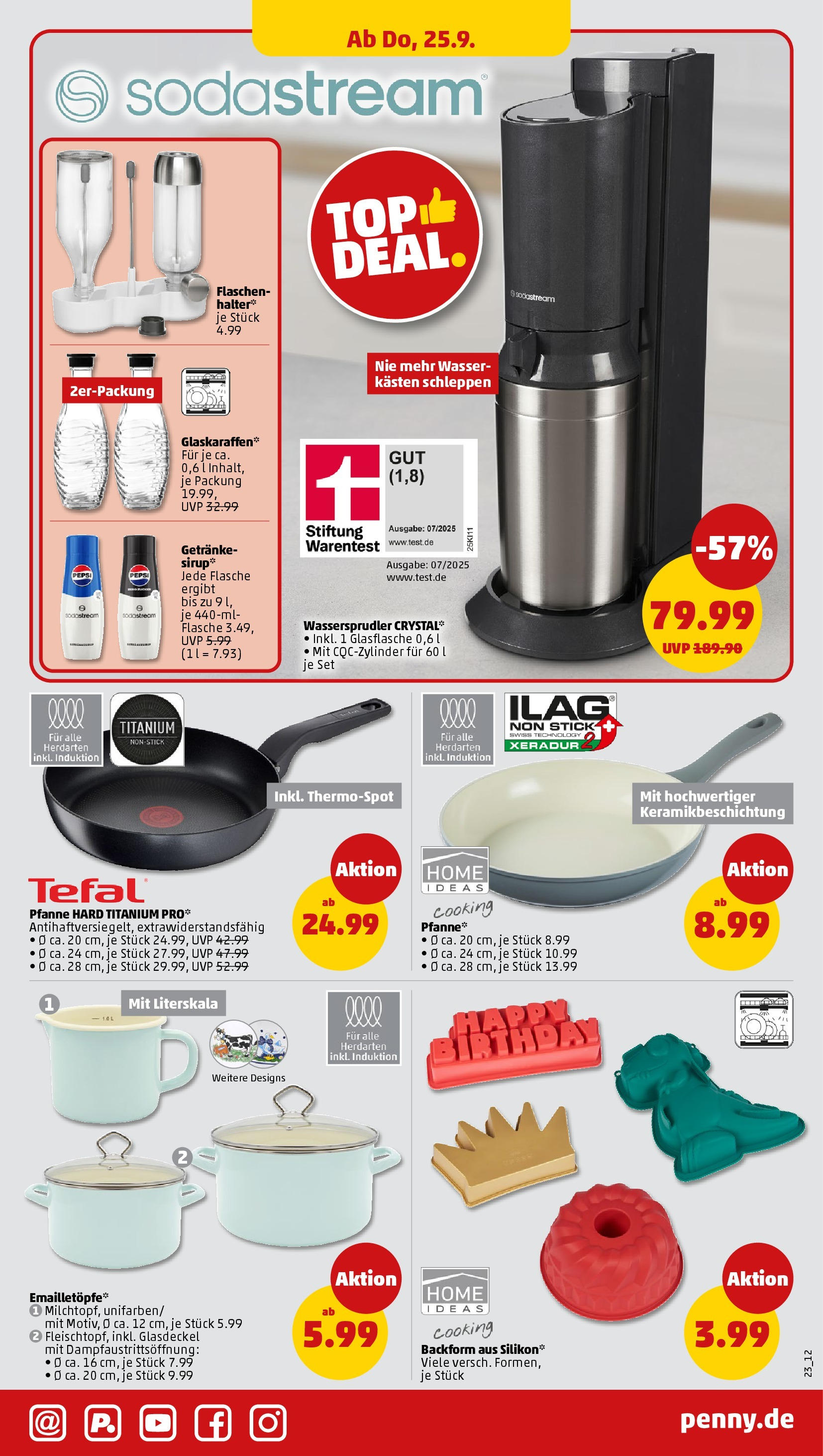 Penny Prospekt ab 21.09.2025 » Angebote Online | Seite: 23 | Produkte: Sirup, Wasser, Pepsi, Sodastream Penny Prospekt ab 21.09.2025 » Angebote Online | Seite: 23 | Produkte: Sirup, Wasser, Pepsi, Sodastream