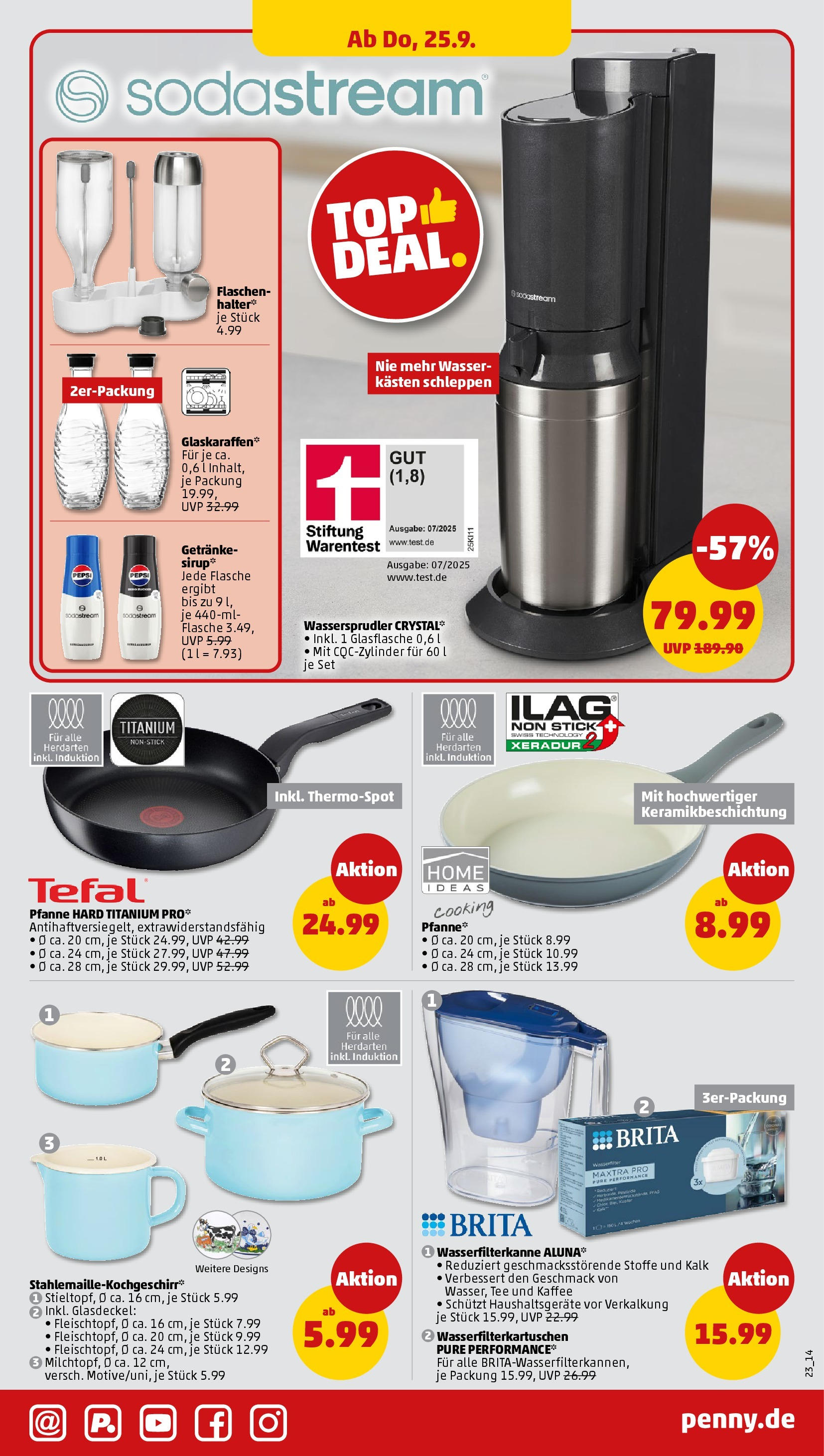 Penny Prospekt ab 21.09.2025 » Angebote Online | Seite: 23 | Produkte: Kaffee, Sirup, Wasser, Tee