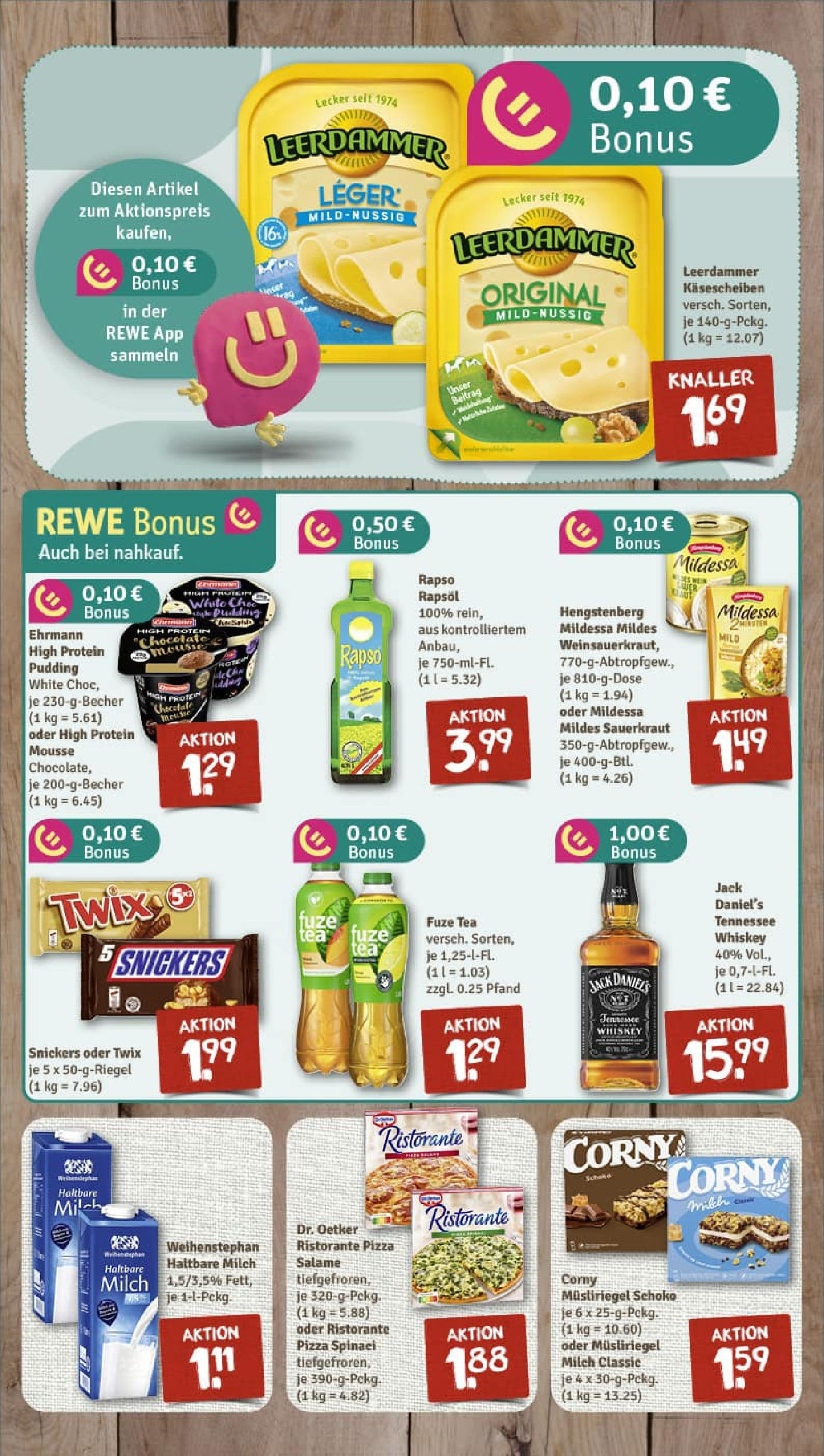 REWE Prospekt ab 21.09.2025 zum Blättern » Angebote | Seite: 2 | Produkte: Rapsöl, Pudding, Leerdammer, Snickers REWE Prospekt ab 21.09.2025 zum Blättern » Angebote | Seite: 2 | Produkte: Rapsöl, Pudding, Leerdammer, Snickers