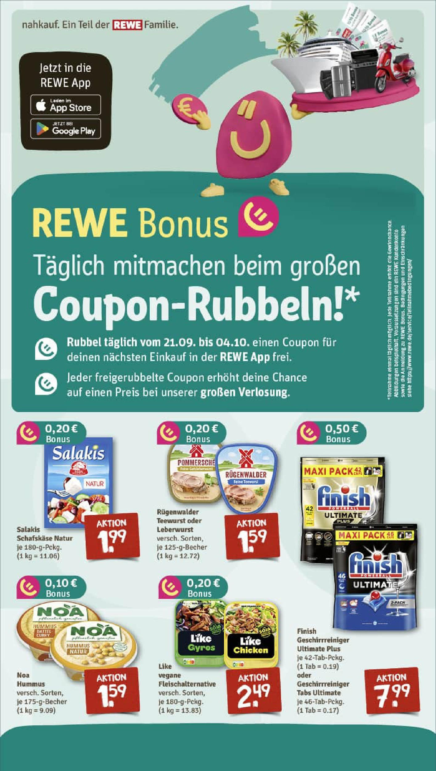 REWE Prospekt ab 21.09.2025 zum Blättern » Angebote | Seite: 5 | Produkte: Finish, Gyros, Salakis, Schafskase REWE Prospekt ab 21.09.2025 zum Blättern » Angebote | Seite: 5 | Produkte: Finish, Gyros, Salakis, Schafskase