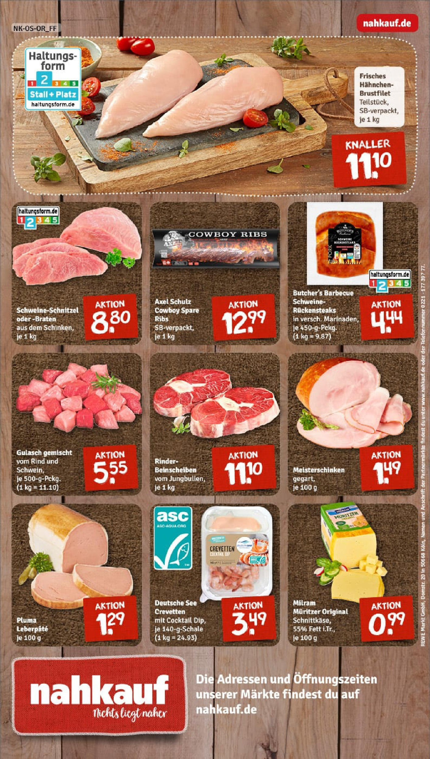REWE Prospekt ab 21.09.2025 zum Blättern » Angebote | Seite: 8 | Produkte: Hahnchen, Spare ribs, Schnitzel, Milram REWE Prospekt ab 21.09.2025 zum Blättern » Angebote | Seite: 8 | Produkte: Hahnchen, Spare ribs, Schnitzel, Milram