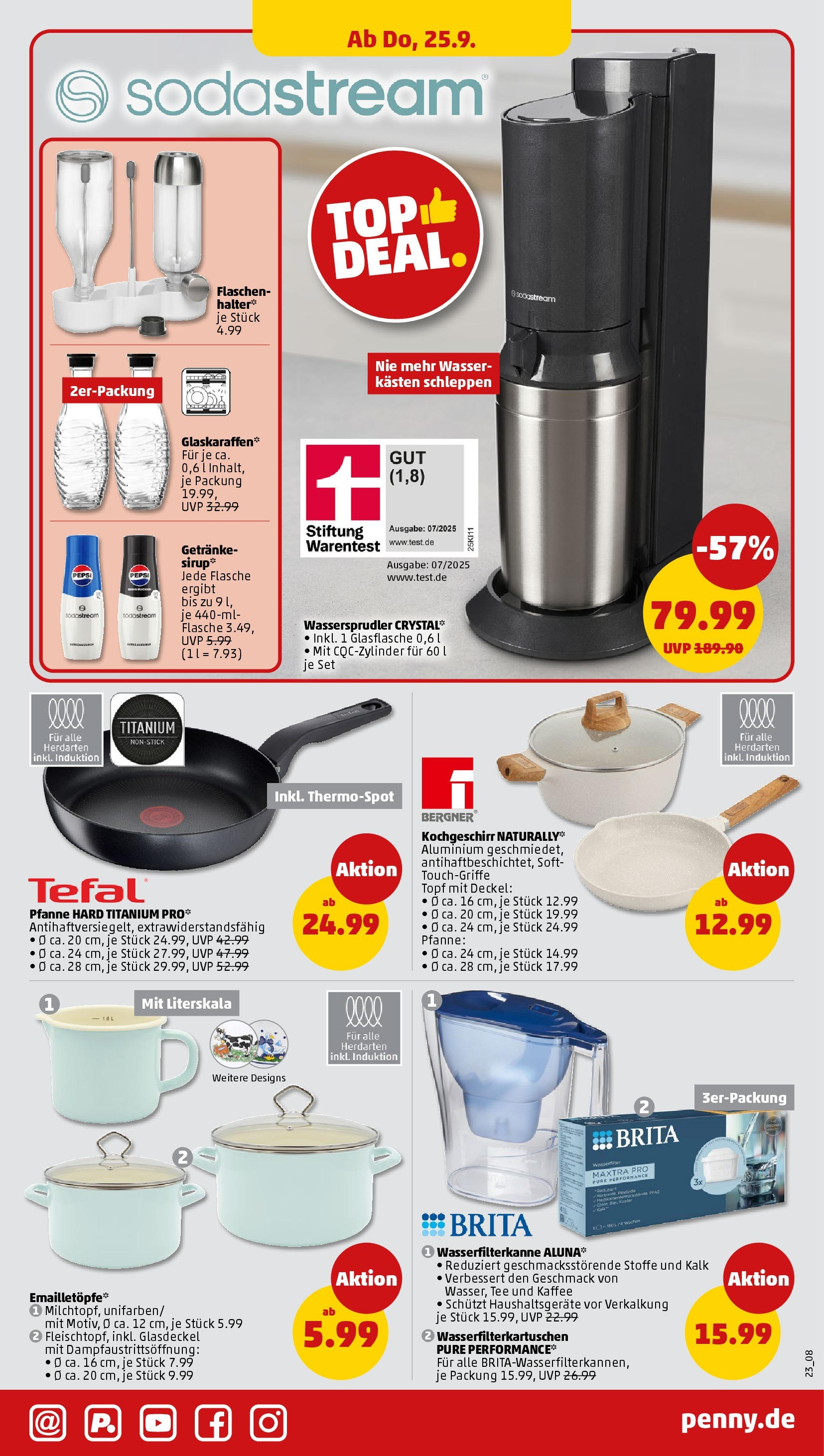 Penny Prospekt ab 21.09.2025 » Angebote Online | Seite: 23 | Produkte: Kaffee, Wasser, Pepsi, Sodastream Penny Prospekt ab 21.09.2025 » Angebote Online | Seite: 23 | Produkte: Kaffee, Wasser, Pepsi, Sodastream