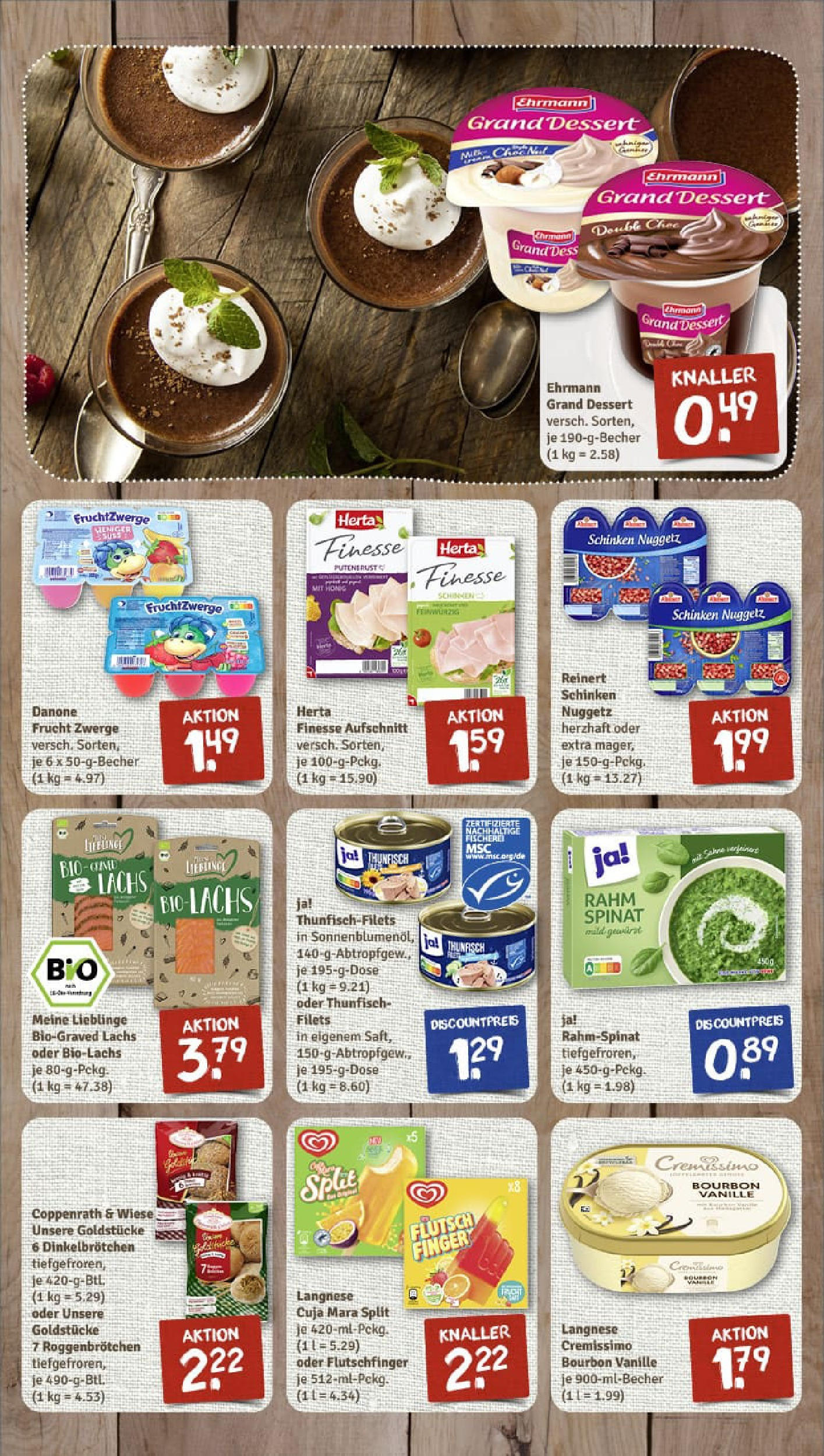REWE Prospekt ab 21.09.2025 zum Blättern » Angebote | Seite: 7 | Produkte: Lachs, Schinken, Bourbon, Herta finesse