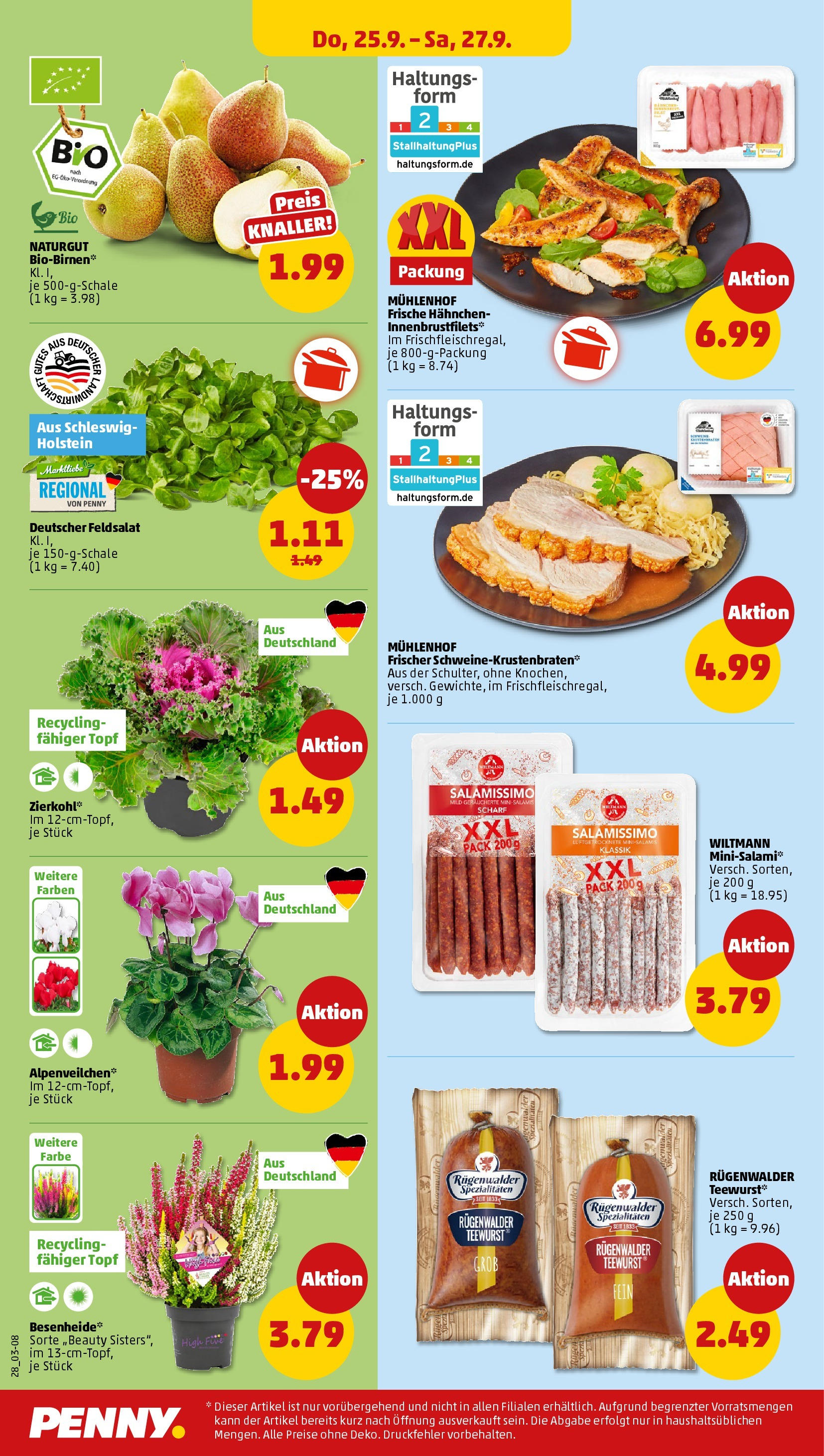 Penny Prospekt ab 21.09.2025 » Angebote Online | Seite: 28 | Produkte: Hahnchen Penny Prospekt ab 21.09.2025 » Angebote Online | Seite: 28 | Produkte: Hahnchen