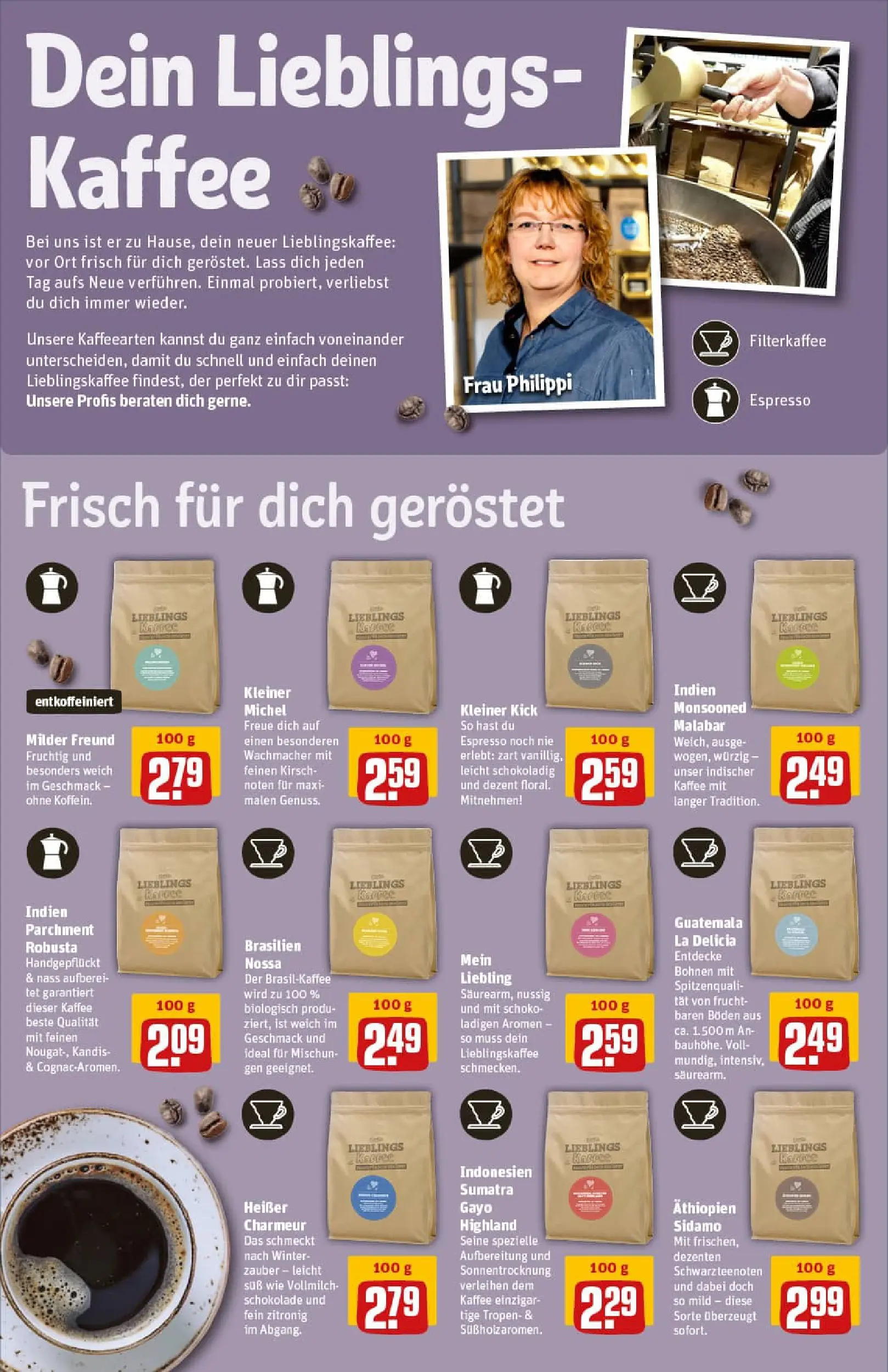 REWE Prospekt ab 02.11.2025 zum Blättern » Angebote | Seite: 15 | Produkte: Kaffee, Schokolade