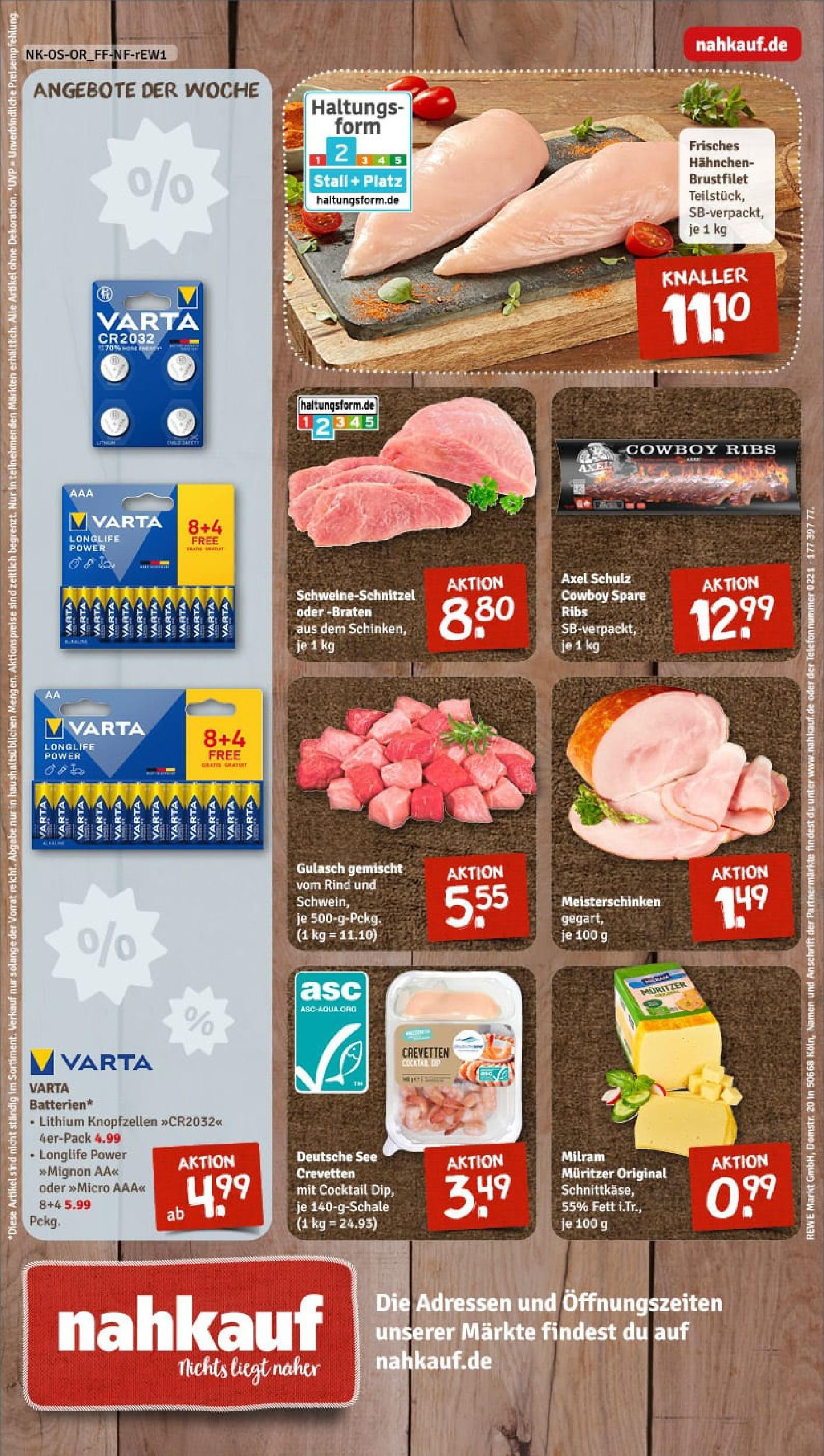 REWE Prospekt ab 21.09.2025 zum Blättern » Angebote | Seite: 12 | Produkte: Hahnchen, Spare ribs, Milram, Gulasch