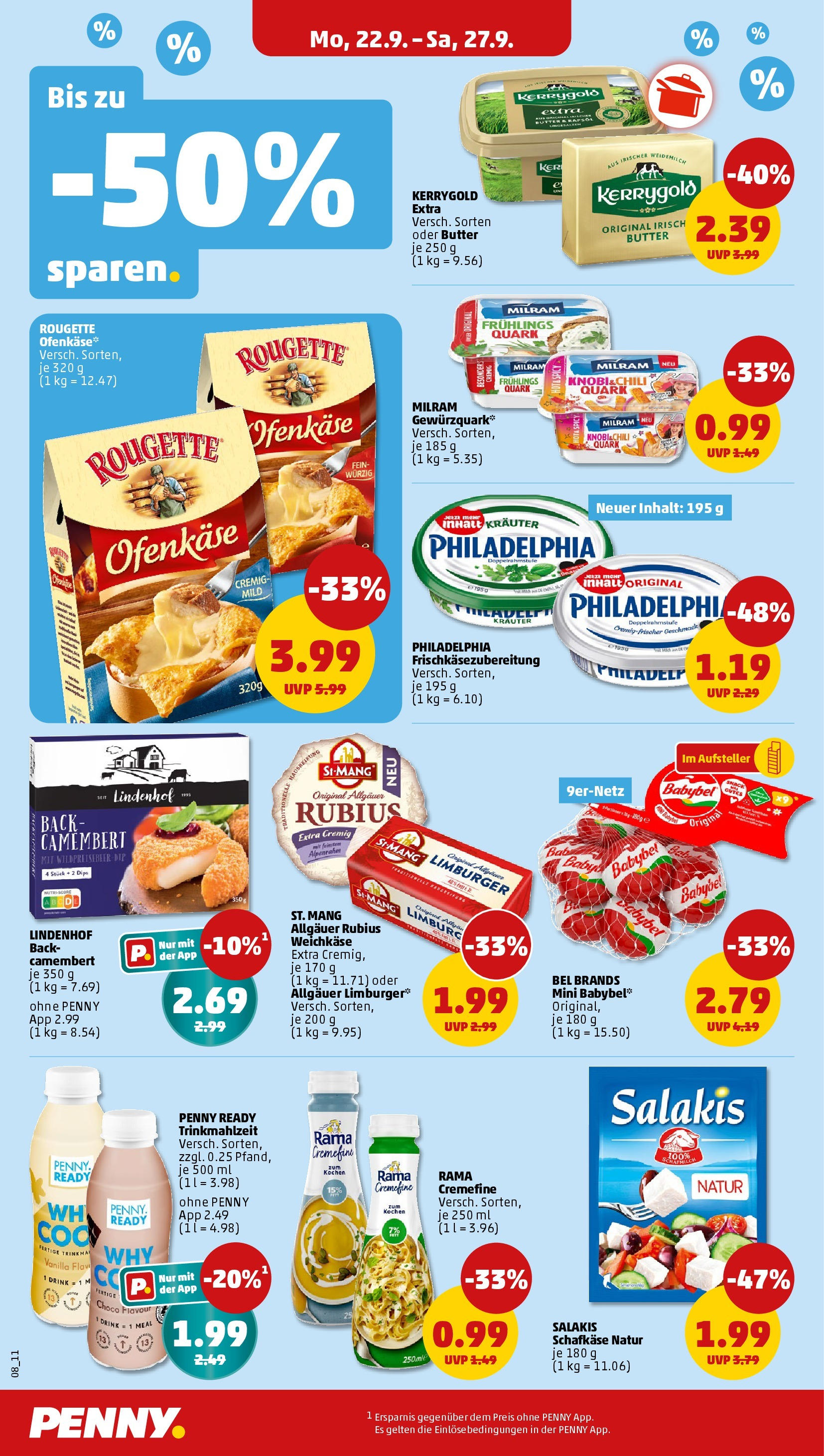 Penny Prospekt ab 21.09.2025 » Angebote Online | Seite: 8 | Produkte: Rama, Quark, Butter, Milram Penny Prospekt ab 21.09.2025 » Angebote Online | Seite: 8 | Produkte: Rama, Quark, Butter, Milram