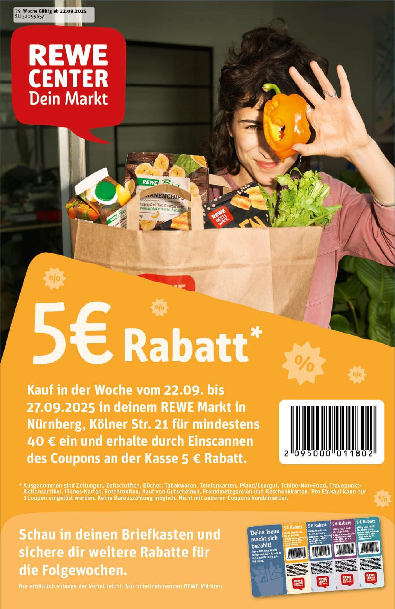 REWE Prospekt ab 21.09.2025 zum Blättern » Angebote | Seite: 1 | Produkte: Chips REWE Prospekt ab 21.09.2025 zum Blättern » Angebote | Seite: 1 | Produkte: Chips