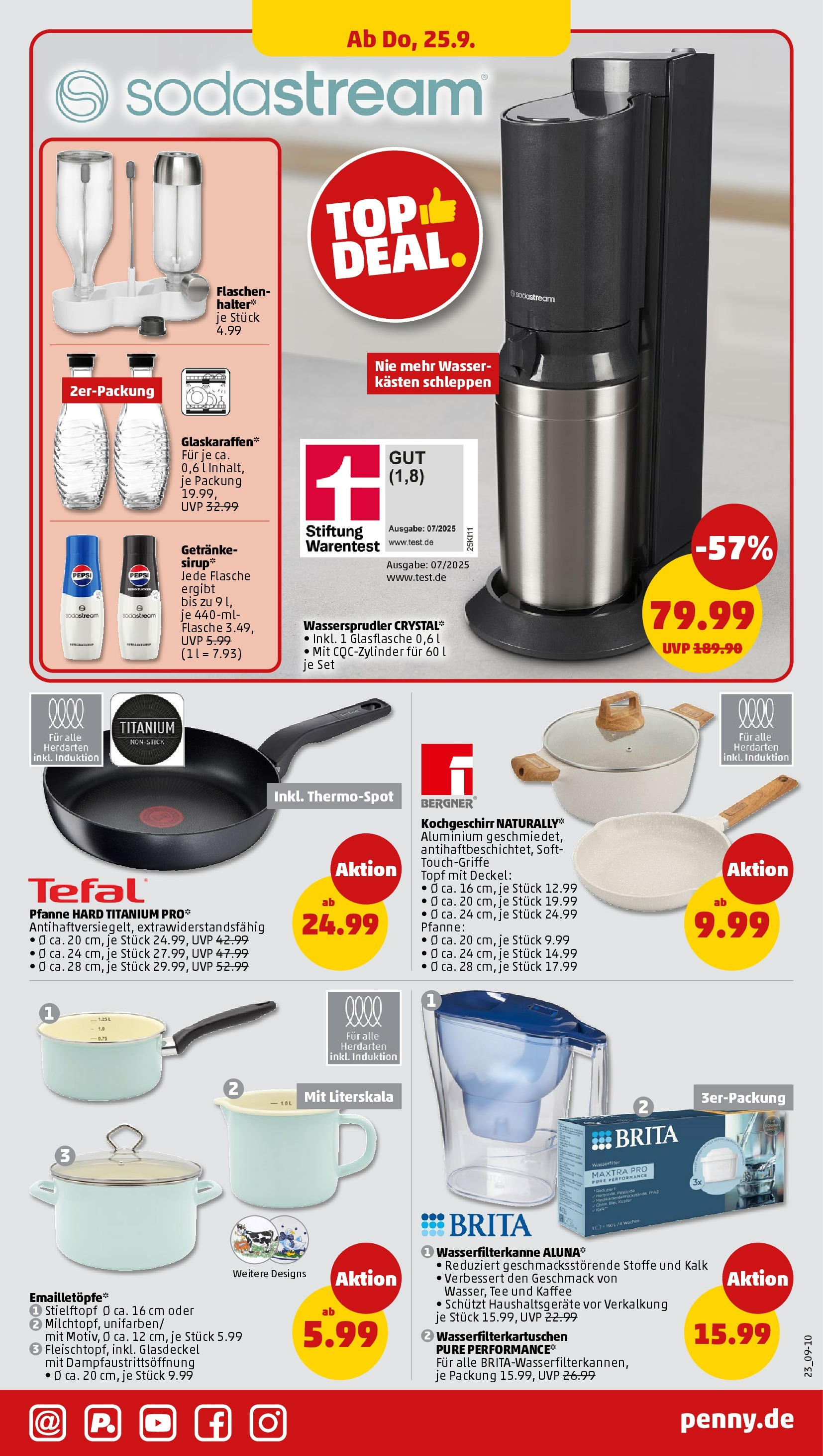 Penny Prospekt ab 21.09.2025 » Angebote Online | Seite: 23 | Produkte: Sirup, Wasser, Tee, Sodastream Penny Prospekt ab 21.09.2025 » Angebote Online | Seite: 23 | Produkte: Sirup, Wasser, Tee, Sodastream