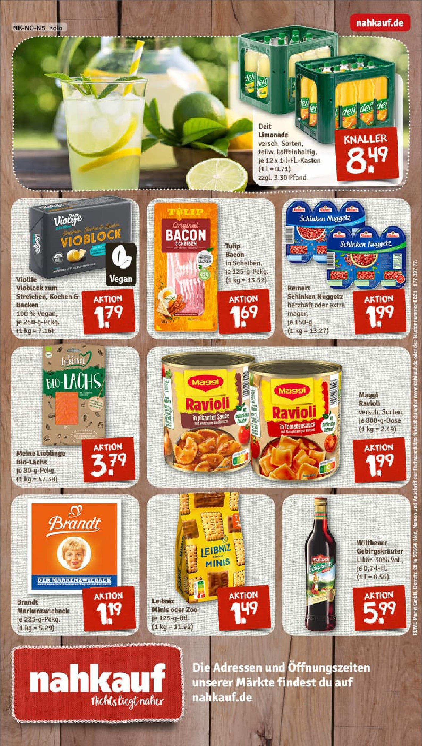 REWE Prospekt ab 21.09.2025 zum Blättern » Angebote | Seite: 8 | Produkte: Maggi, Wilthener gebirgskrauter, Limonade, Schinken REWE Prospekt ab 21.09.2025 zum Blättern » Angebote | Seite: 8 | Produkte: Maggi, Wilthener gebirgskrauter, Limonade, Schinken