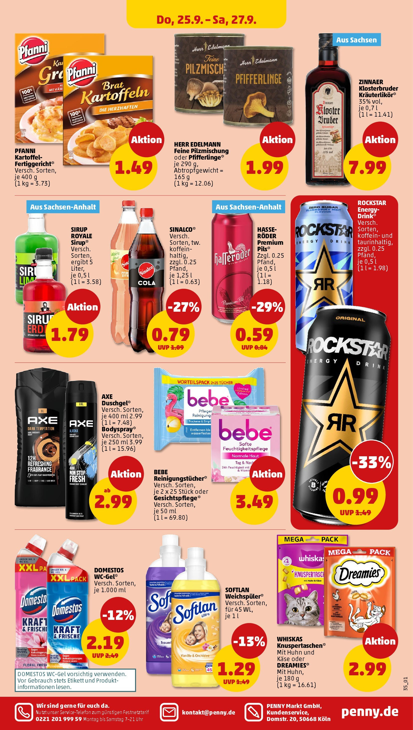 Penny Prospekt ab 21.09.2025 » Angebote Online | Seite: 35 | Produkte: Sinalco, Orchidee, Pils, Sirup Penny Prospekt ab 21.09.2025 » Angebote Online | Seite: 35 | Produkte: Sinalco, Orchidee, Pils, Sirup