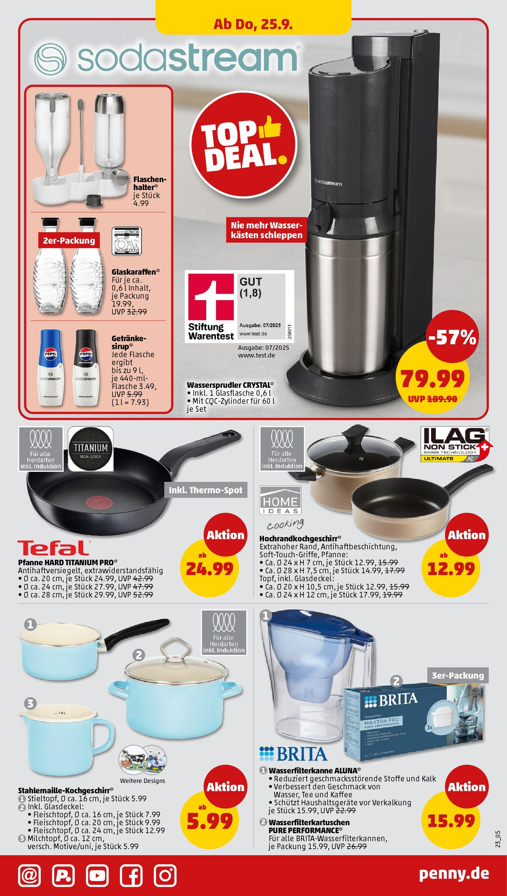 Penny Prospekt ab 21.09.2025 » Angebote Online | Seite: 23 | Produkte: Wasser, Pepsi, Tee, Sodastream Penny Prospekt ab 21.09.2025 » Angebote Online | Seite: 23 | Produkte: Wasser, Pepsi, Tee, Sodastream