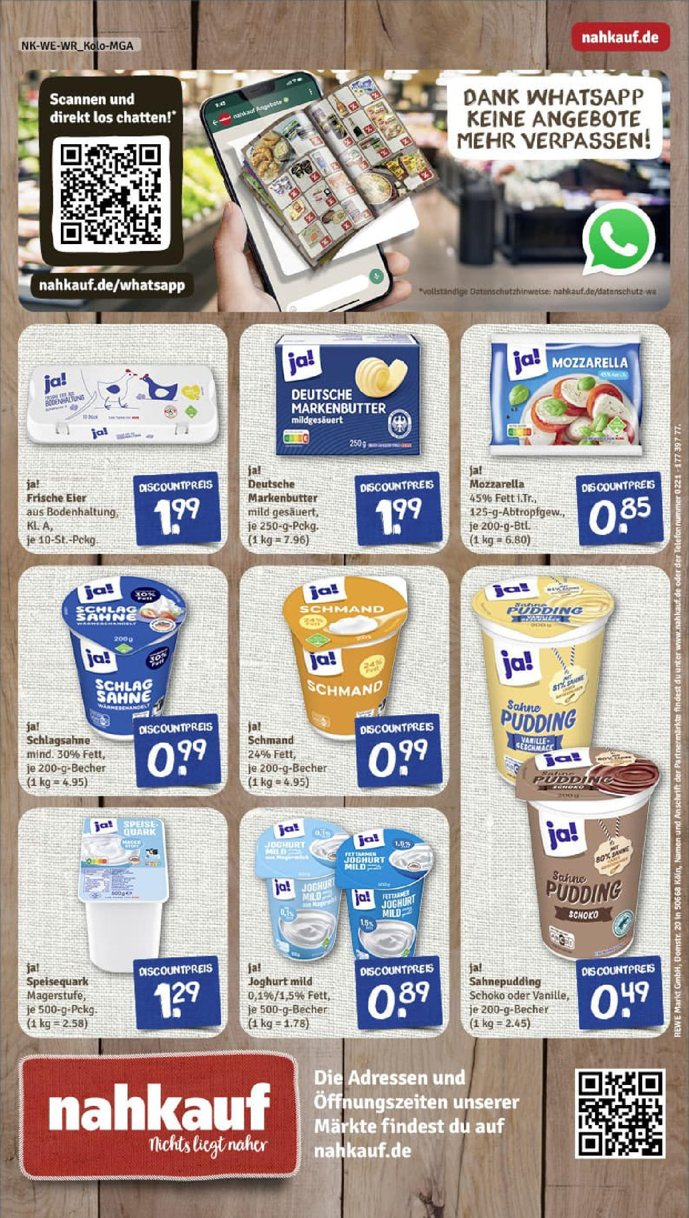 REWE Prospekt ab 21.09.2025 zum Blättern » Angebote | Seite: 8 | Produkte: Schlagsahne, Eier, Mozzarella, Pudding REWE Prospekt ab 21.09.2025 zum Blättern » Angebote | Seite: 8 | Produkte: Schlagsahne, Eier, Mozzarella, Pudding
