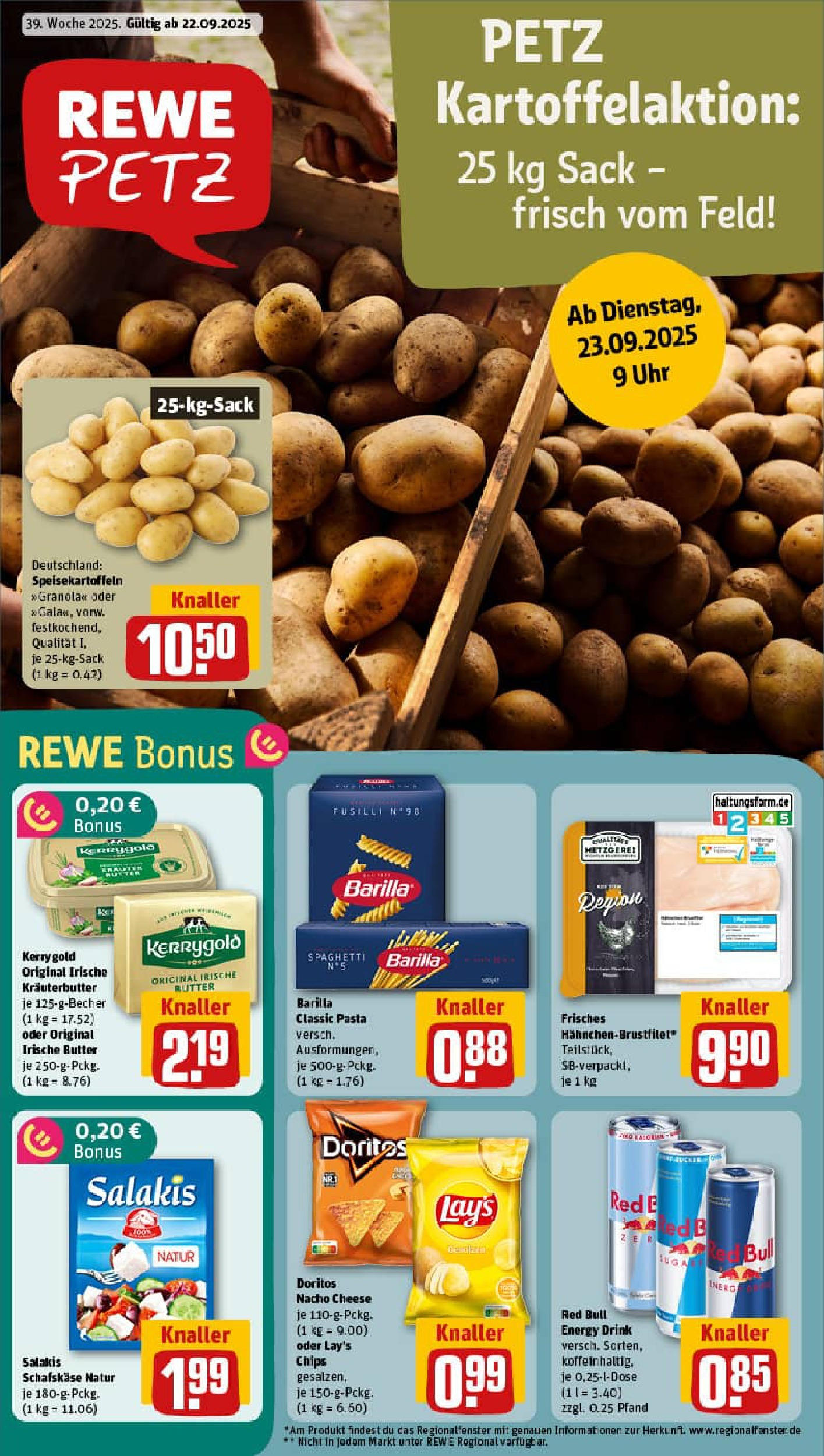 REWE Prospekt ab 21.09.2025 zum Blättern » Angebote | Seite: 1 | Produkte: Energy, Butter, Barilla, Pasta REWE Prospekt ab 21.09.2025 zum Blättern » Angebote | Seite: 1 | Produkte: Energy, Butter, Barilla, Pasta