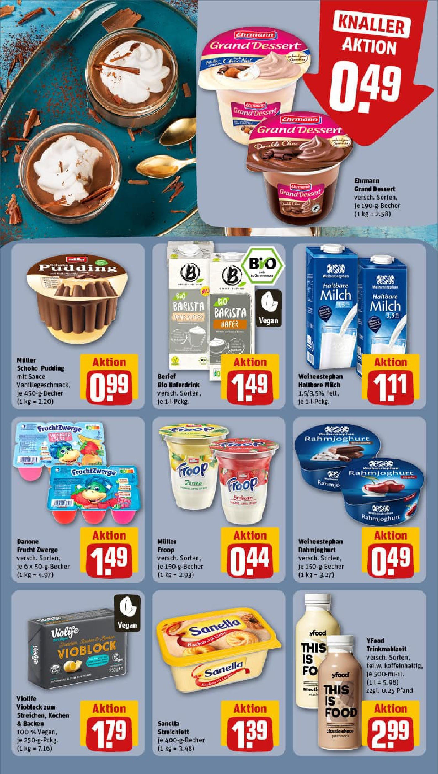 REWE Prospekt ab 21.09.2025 zum Blättern » Angebote | Seite: 15 | Produkte: Froop, Fruchtzwerge, YFood, Sanella REWE Prospekt ab 21.09.2025 zum Blättern » Angebote | Seite: 15 | Produkte: Froop, Fruchtzwerge, YFood, Sanella