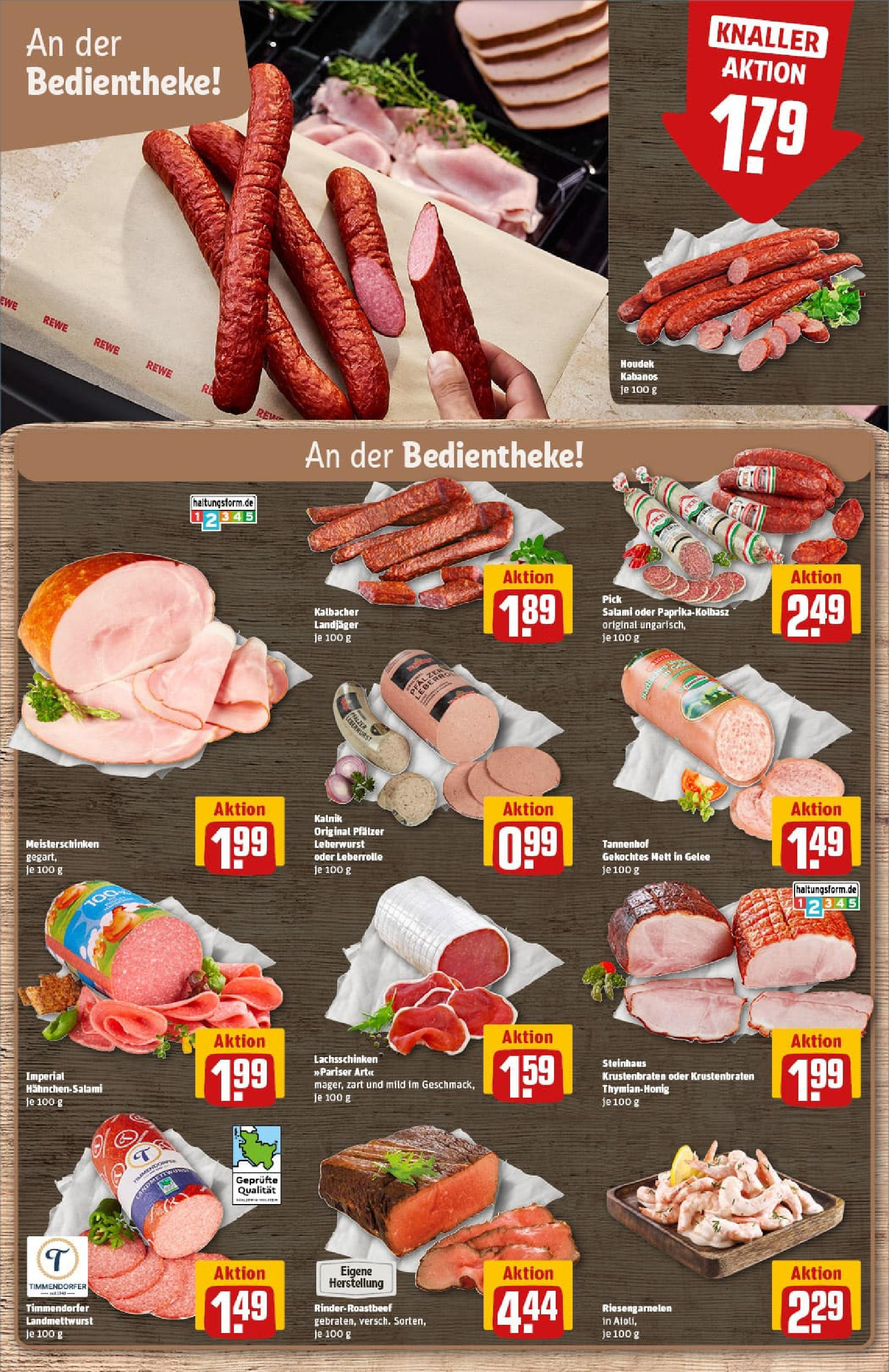 REWE Prospekt ab 21.09.2025 zum Blättern » Angebote | Seite: 16 | Produkte: Krustenbraten, Salami