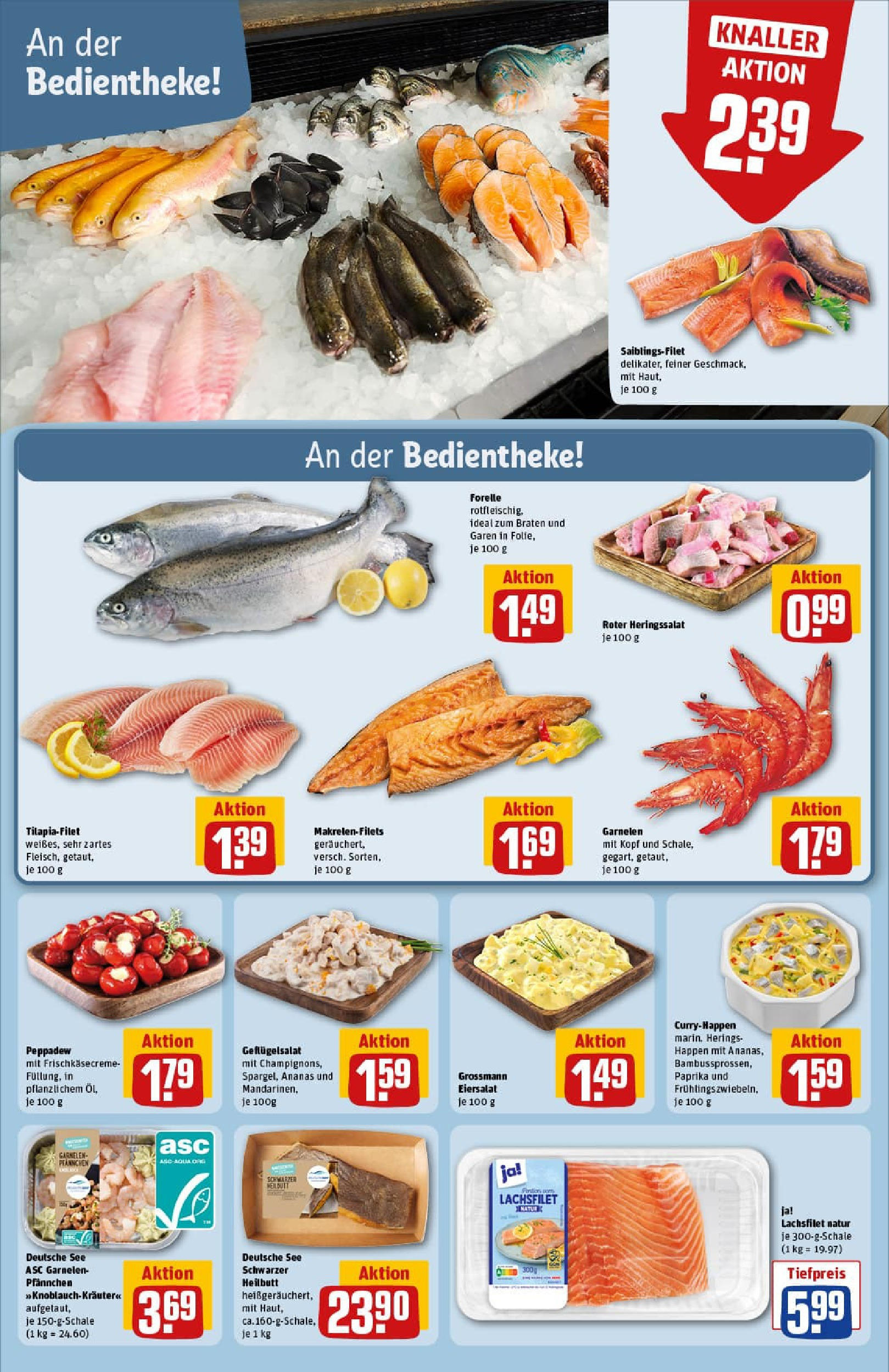 REWE Prospekt ab 21.09.2025 zum Blättern » Angebote | Seite: 22 | Produkte: Ananas, Garnelen, Paprika