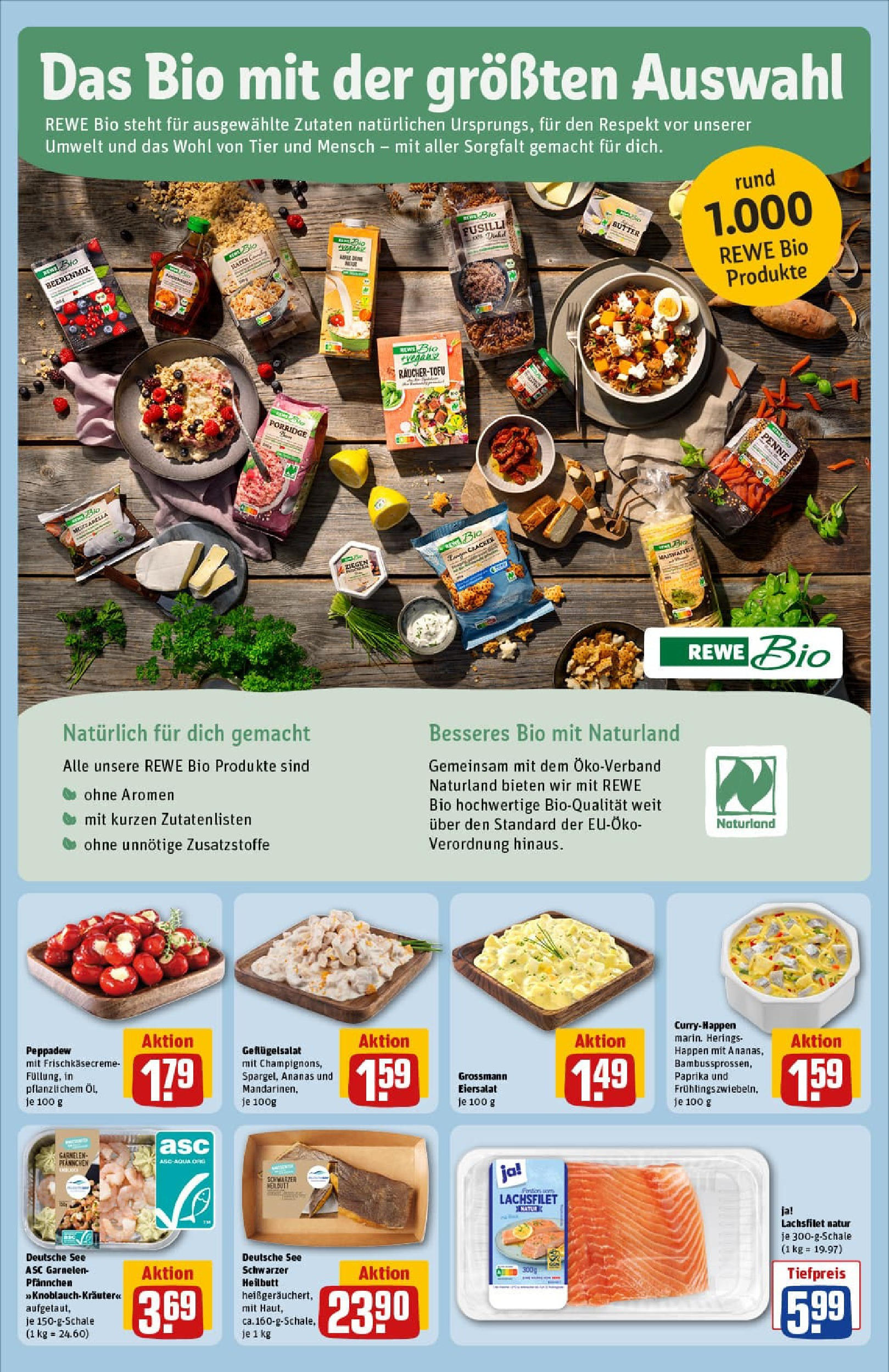 REWE Prospekt ab 21.09.2025 zum Blättern » Angebote | Seite: 18 | Produkte: Butter, Mozzarella, Ananas, Paprika