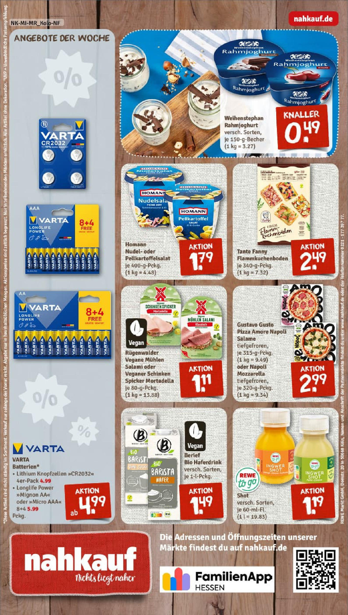 REWE Prospekt ab 21.09.2025 zum Blättern » Angebote | Seite: 8 | Produkte: Mozzarella, Salami, Schinken, Pizza