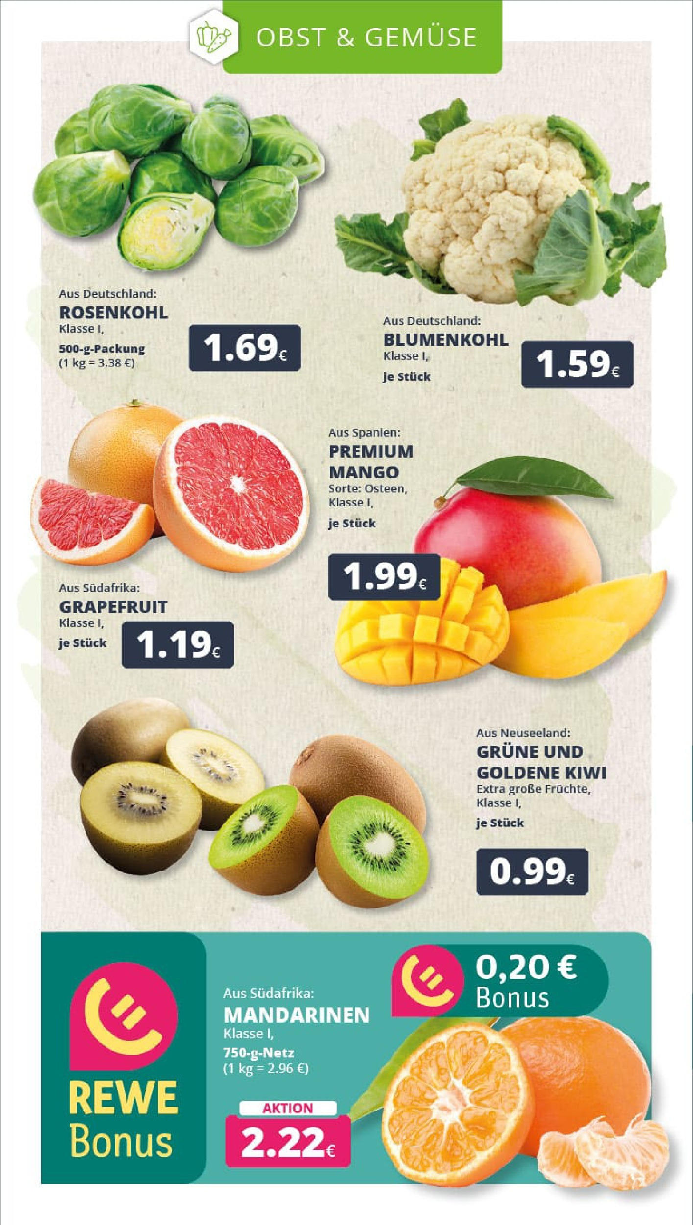 REWE Prospekt ab 21.09.2025 zum Blättern » Angebote | Seite: 9 | Produkte: Grapefruit, Gemüse, Obst, Kiwi REWE Prospekt ab 21.09.2025 zum Blättern » Angebote | Seite: 9 | Produkte: Grapefruit, Gemüse, Obst, Kiwi