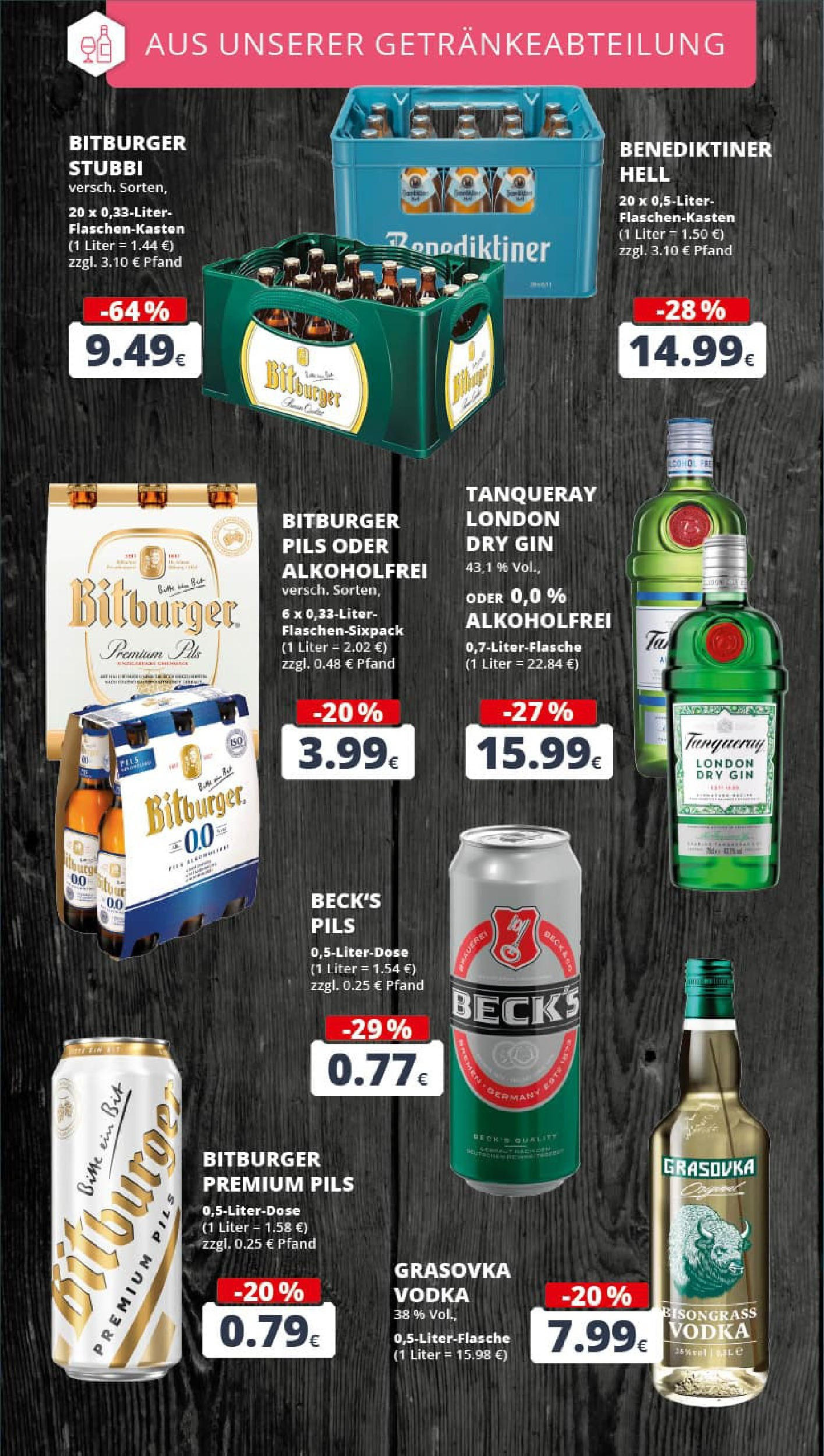REWE Prospekt ab 21.09.2025 zum Blättern » Angebote | Seite: 19 | Produkte: Bitburger, Benediktiner hell, Vodka, Gin REWE Prospekt ab 21.09.2025 zum Blättern » Angebote | Seite: 19 | Produkte: Bitburger, Benediktiner hell, Vodka, Gin