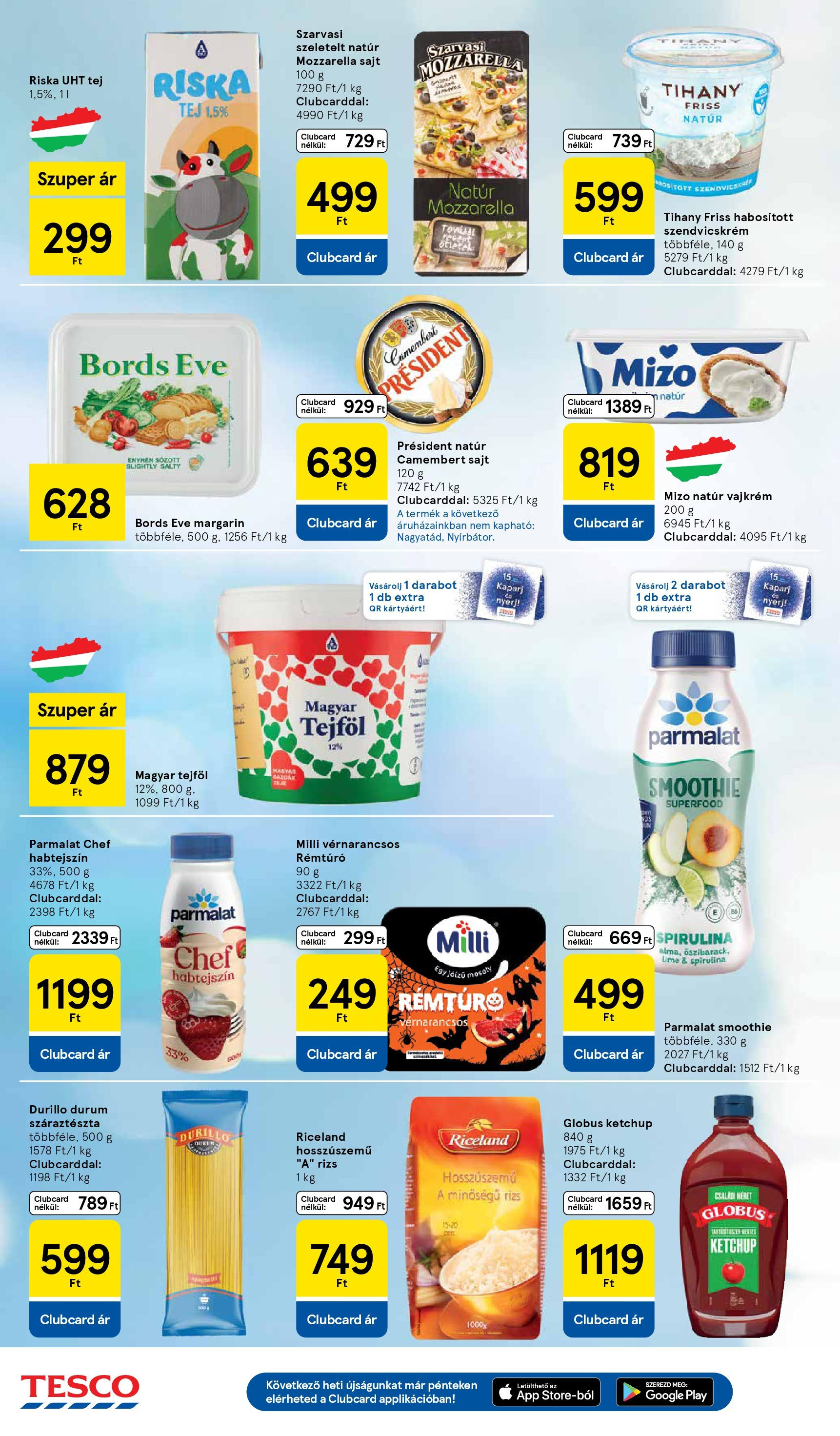 Tesco - Tesco újság érvényessége 2025.09.24-ig - 2025.09.17.-tól - online | Oldal: 4 | Termékek: Lime, Tej, Ketchup, Vajkrém