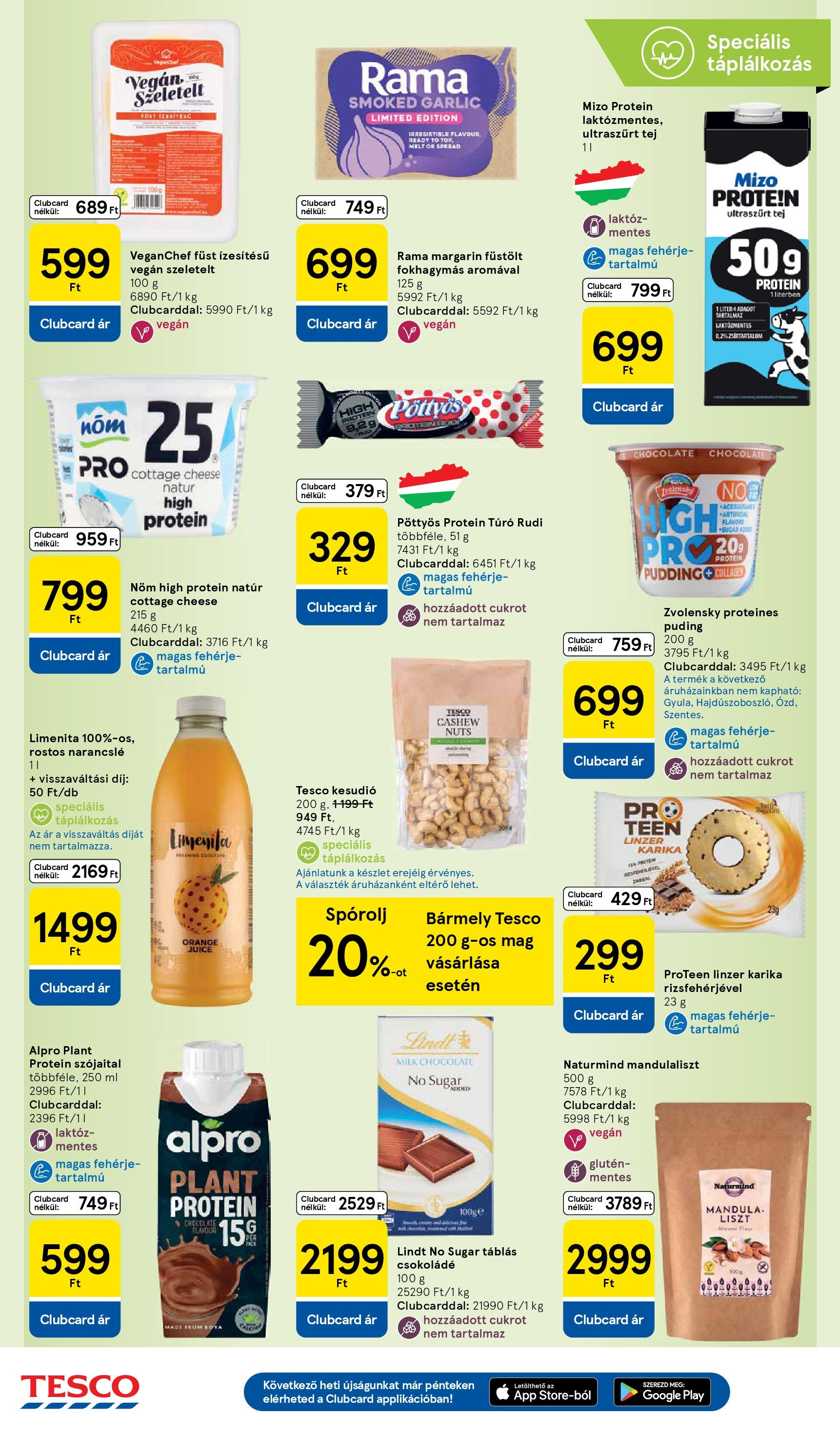 Tesco - Tesco újság érvényessége 2025.09.24-ig - 2025.09.17.-tól - online | Oldal: 18 | Termékek: Mandula, Protein, Mandulaliszt, Linzer