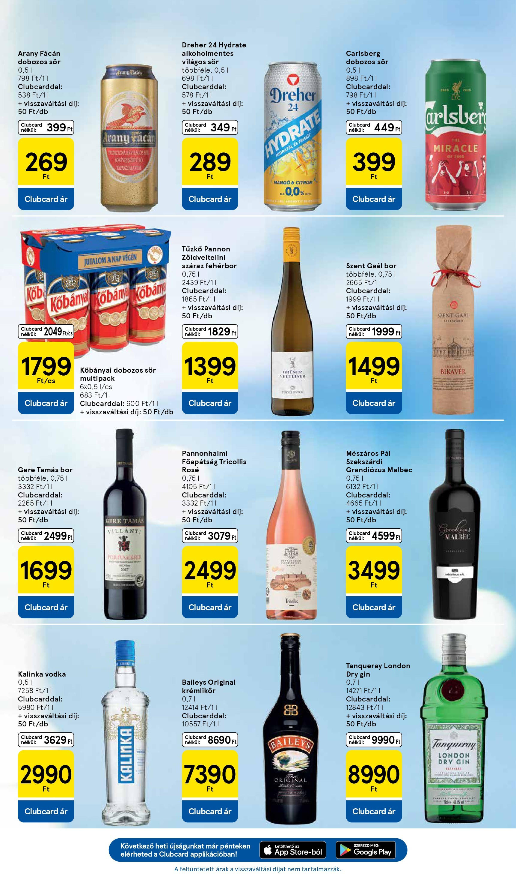 Tesco - Tesco újság érvényessége 2025.09.24-ig - 2025.09.17.-tól - online | Oldal: 25 | Termékek: Krémlikőr, Bor, Vodka, Mangó