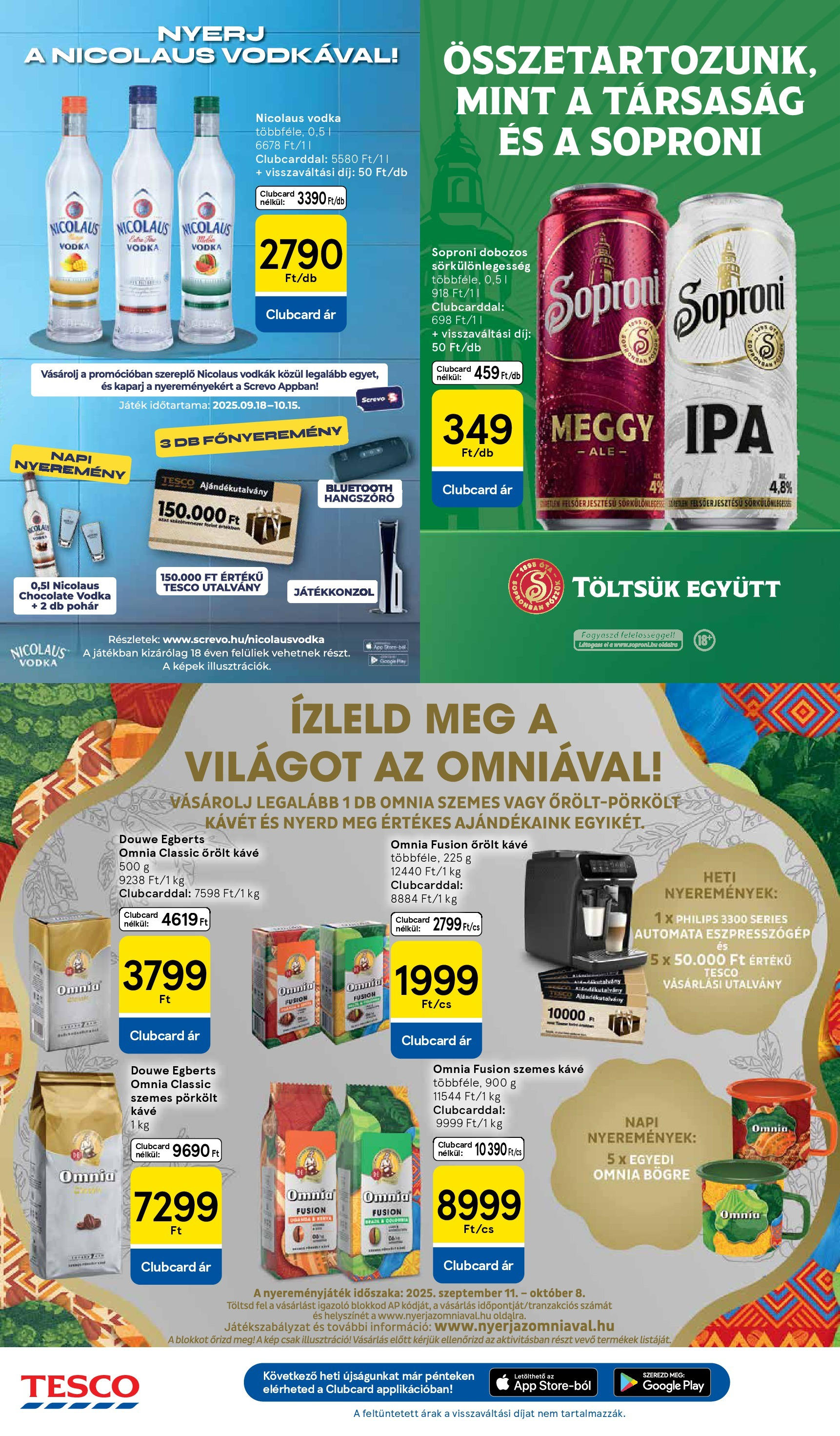 Tesco - Tesco újság érvényessége 2025.09.24-ig - 2025.09.17.-tól - online | Oldal: 26 | Termékek: Játékkonzol, Kávé, Szemes kávé, Vodka