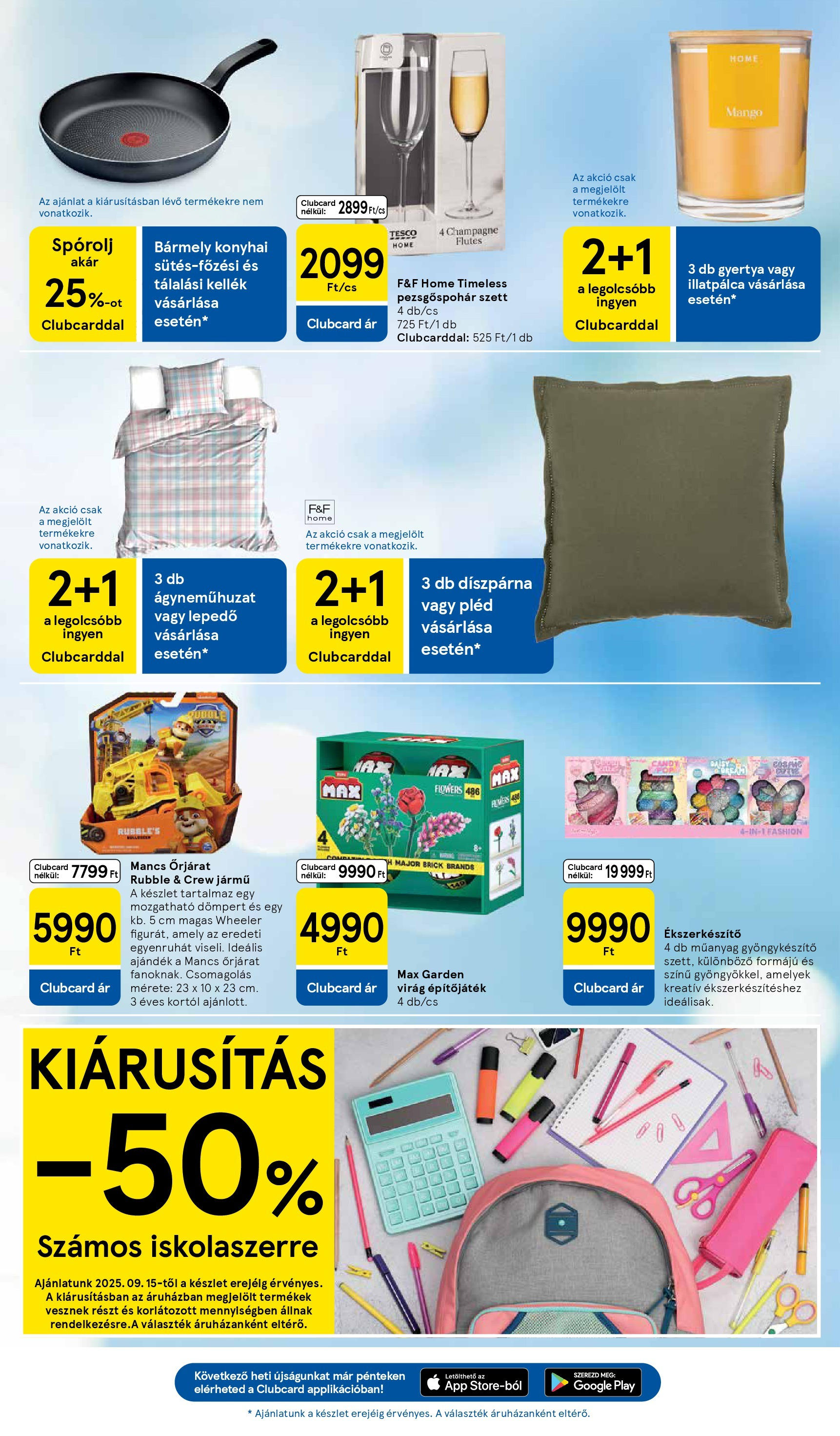 Tesco - Tesco újság érvényessége 2025.09.24-ig - 2025.09.17.-tól - online | Oldal: 31 | Termékek: Lepedő, Pléd, Díszpárna, Mangó