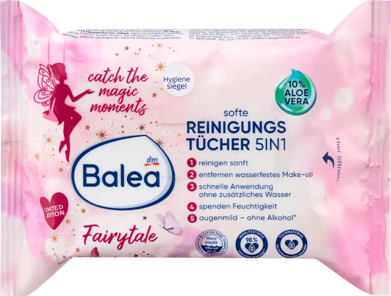 Balea Gesichtsreinigungstücher Fairytale