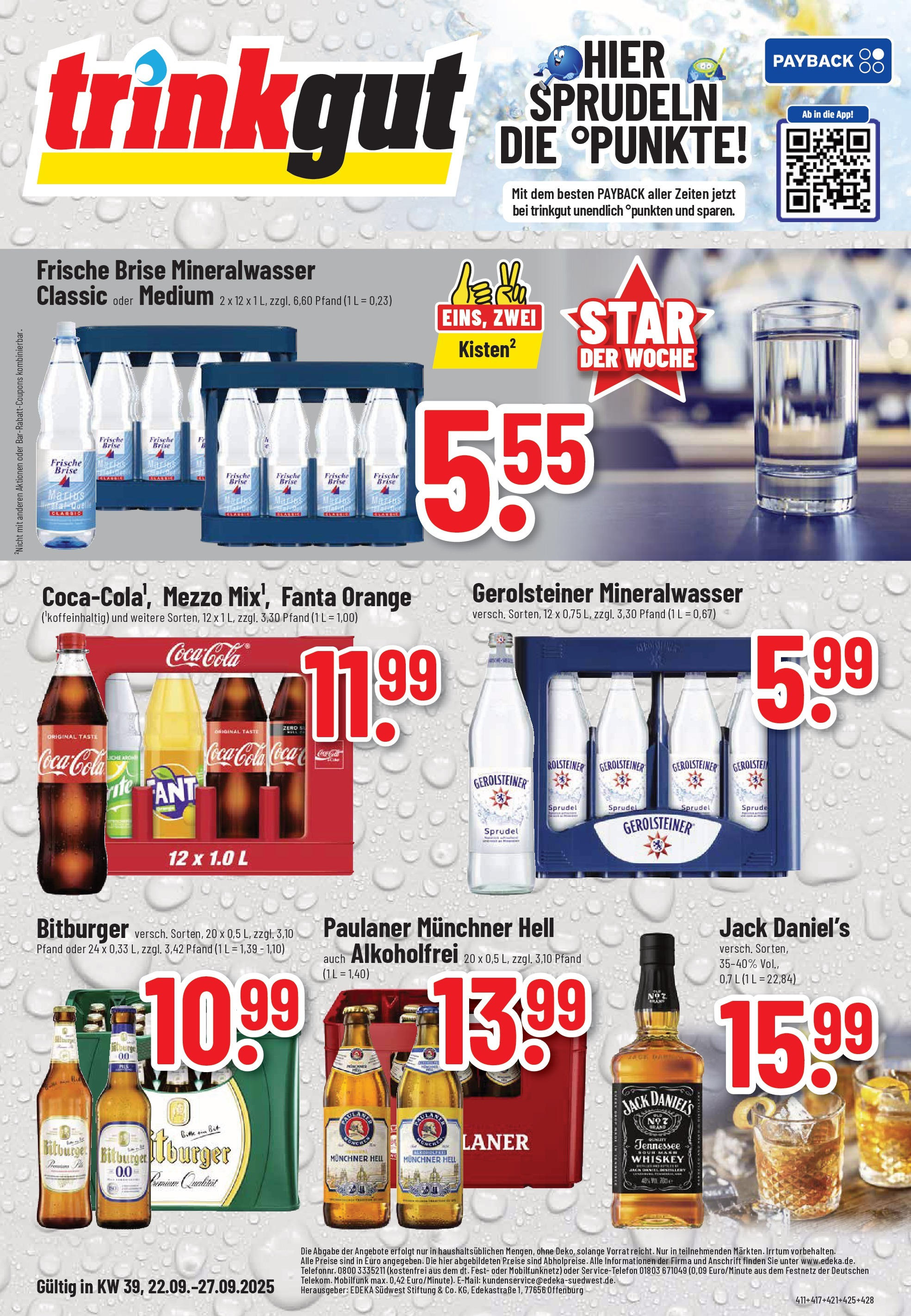 Trinkgut - trinkgut: Wochenangebote (ab 21.09.2025) » Angebote ab Montag | Seite: 1 | Produkte: Bitburger, Fanta, Cola, Jack Daniel's Trinkgut - trinkgut: Wochenangebote (ab 21.09.2025) » Angebote online | Seite: 1 | Produkte: Bitburger, Fanta, Cola, Jack Daniel's