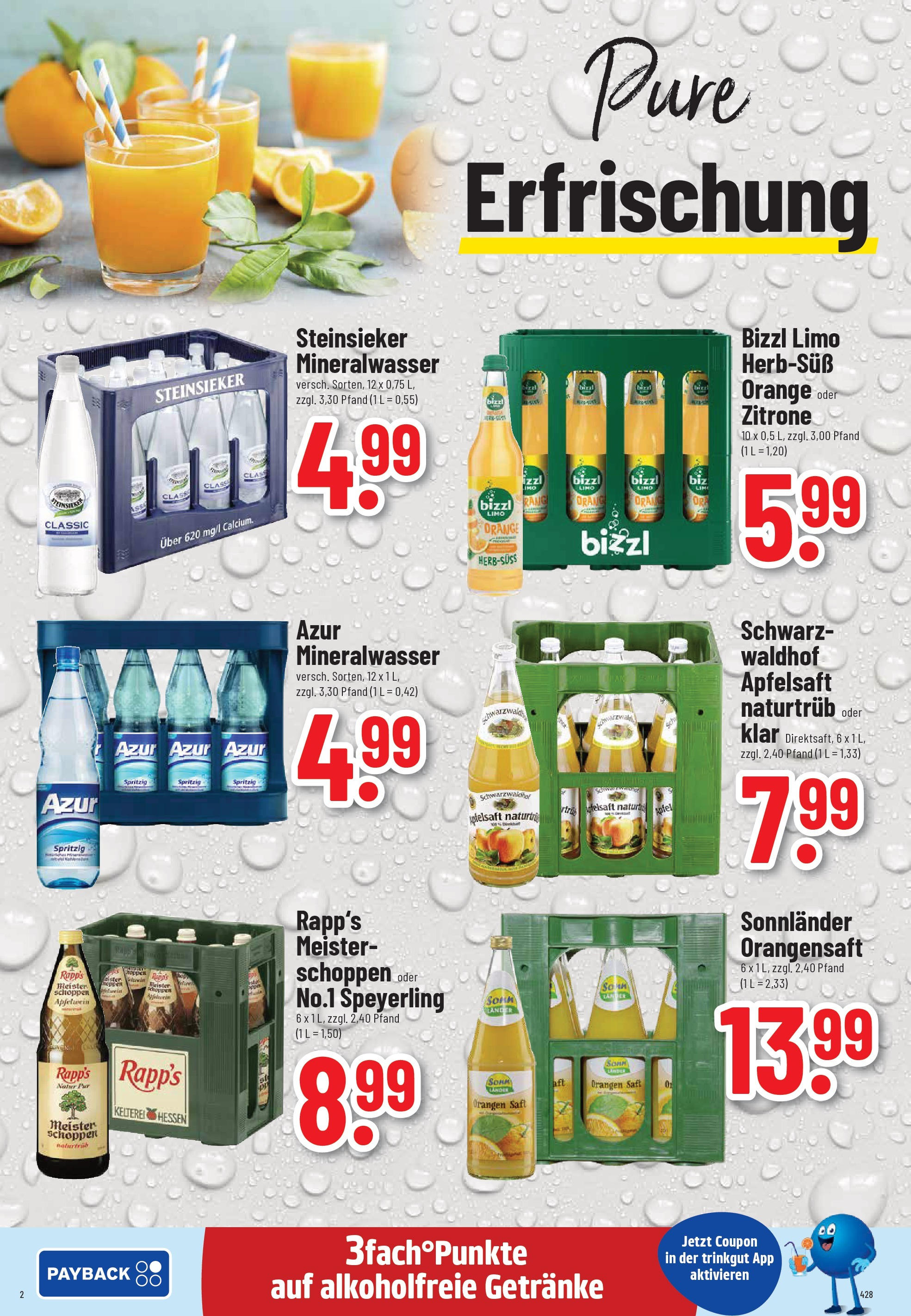 Trinkgut - trinkgut: Wochenangebote (ab 21.09.2025) » Angebote ab Montag | Seite: 2 | Produkte: Orangen, Apfelsaft, Mineralwasser, Zitrone Trinkgut - trinkgut: Wochenangebote (ab 21.09.2025) » Angebote online | Seite: 2 | Produkte: Orangen, Apfelsaft, Mineralwasser, Zitrone