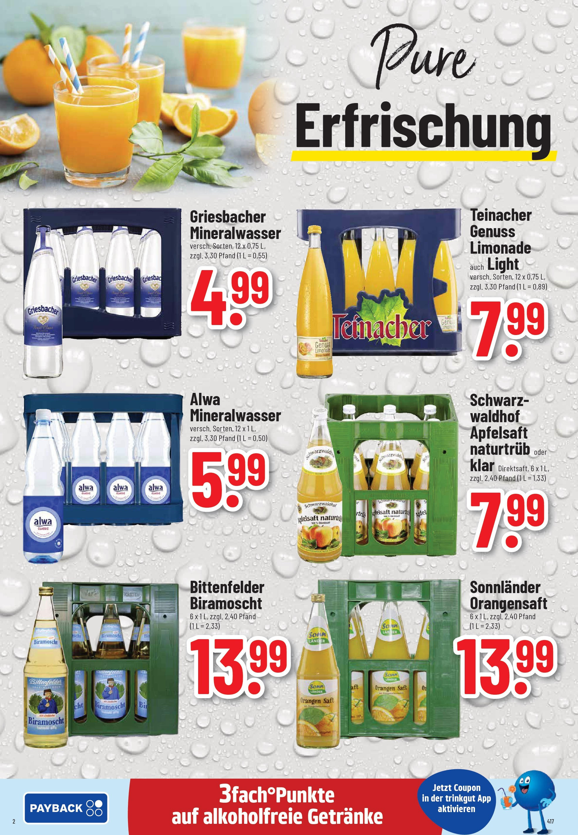 Trinkgut - trinkgut: Wochenangebote (ab 21.09.2025) » Angebote ab Montag | Seite: 2 | Produkte: Orangen, Orangensaft, Mineralwasser, Saft Trinkgut - trinkgut: Wochenangebote (ab 21.09.2025) » Angebote online | Seite: 2 | Produkte: Orangen, Orangensaft, Mineralwasser, Saft