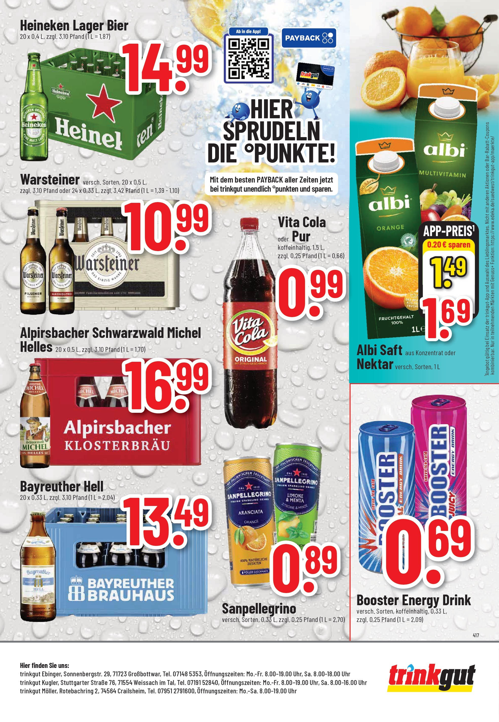 Trinkgut - trinkgut: Wochenangebote (ab 21.09.2025) » Angebote ab Montag | Seite: 8 | Produkte: Energy, Bier, Warsteiner, Saft Trinkgut - trinkgut: Wochenangebote (ab 21.09.2025) » Angebote online | Seite: 8 | Produkte: Energy, Bier, Warsteiner, Saft