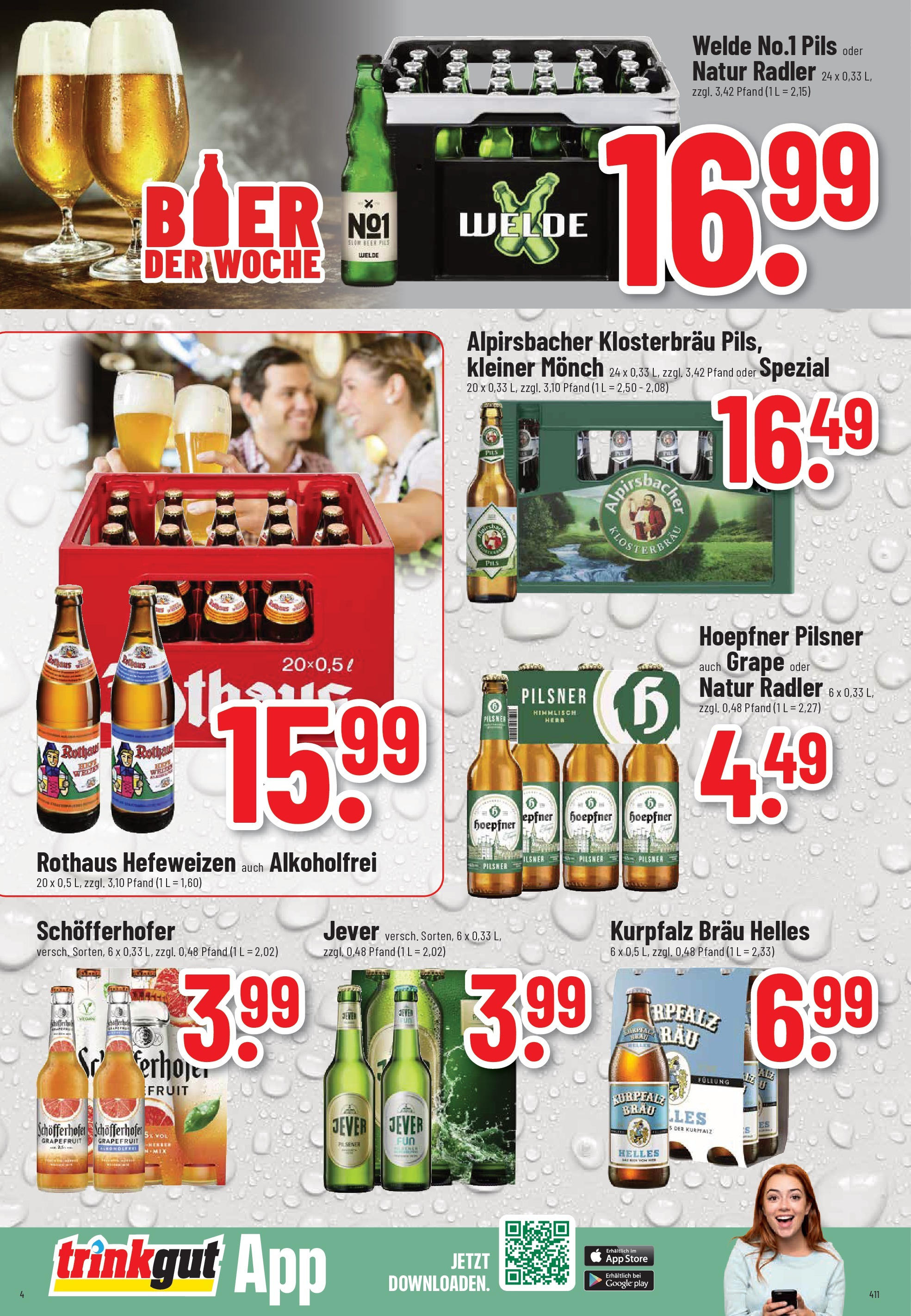 Trinkgut - trinkgut: Wochenangebote (ab 21.09.2025) » Angebote online | Seite: 4 | Produkte: Pils, Grapefruit, Radler, Jever