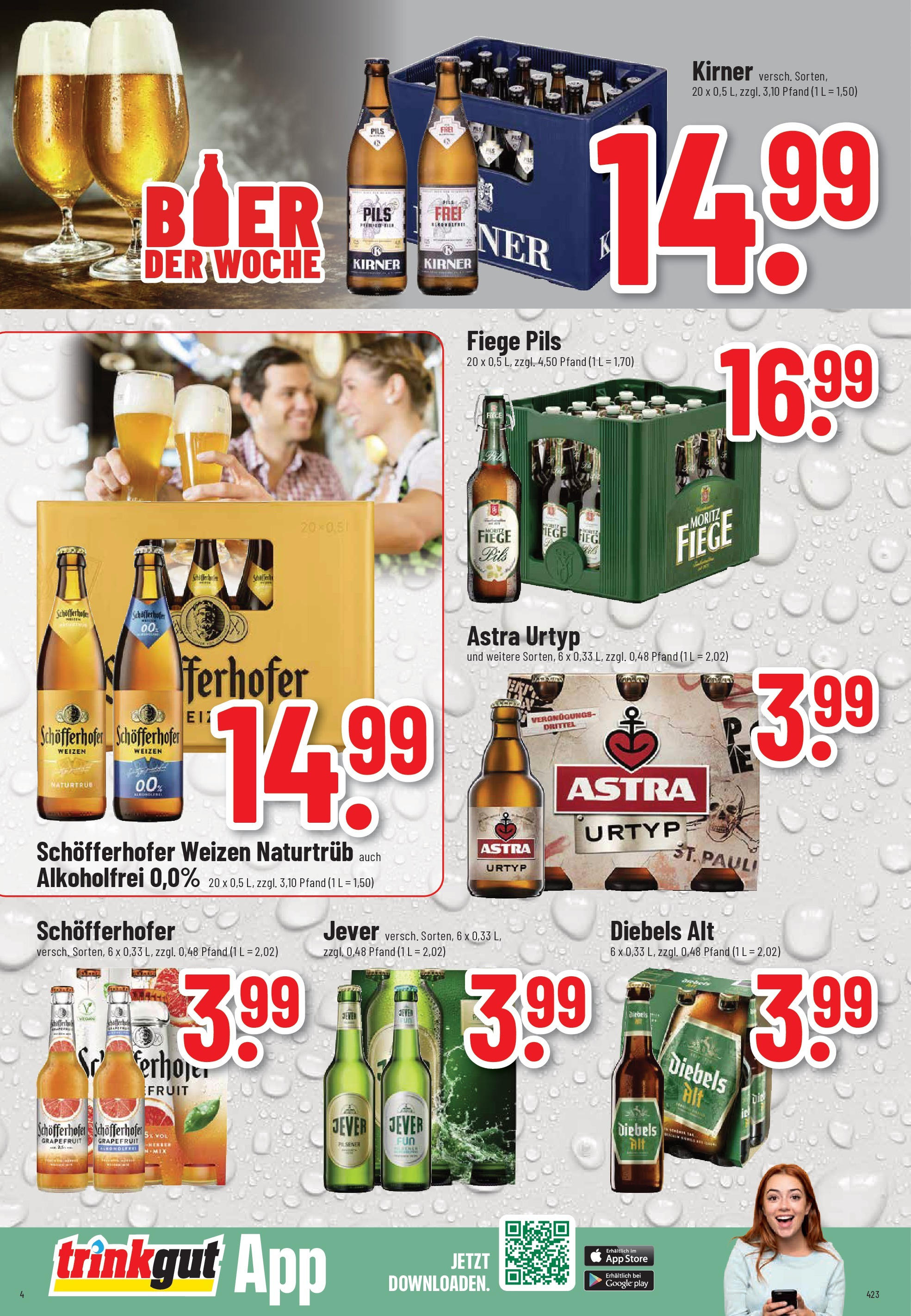 Trinkgut - trinkgut: Wochenangebote (ab 21.09.2025) » Angebote online | Seite: 4 | Produkte: Astra, Grapefruit, Jever, Diebels